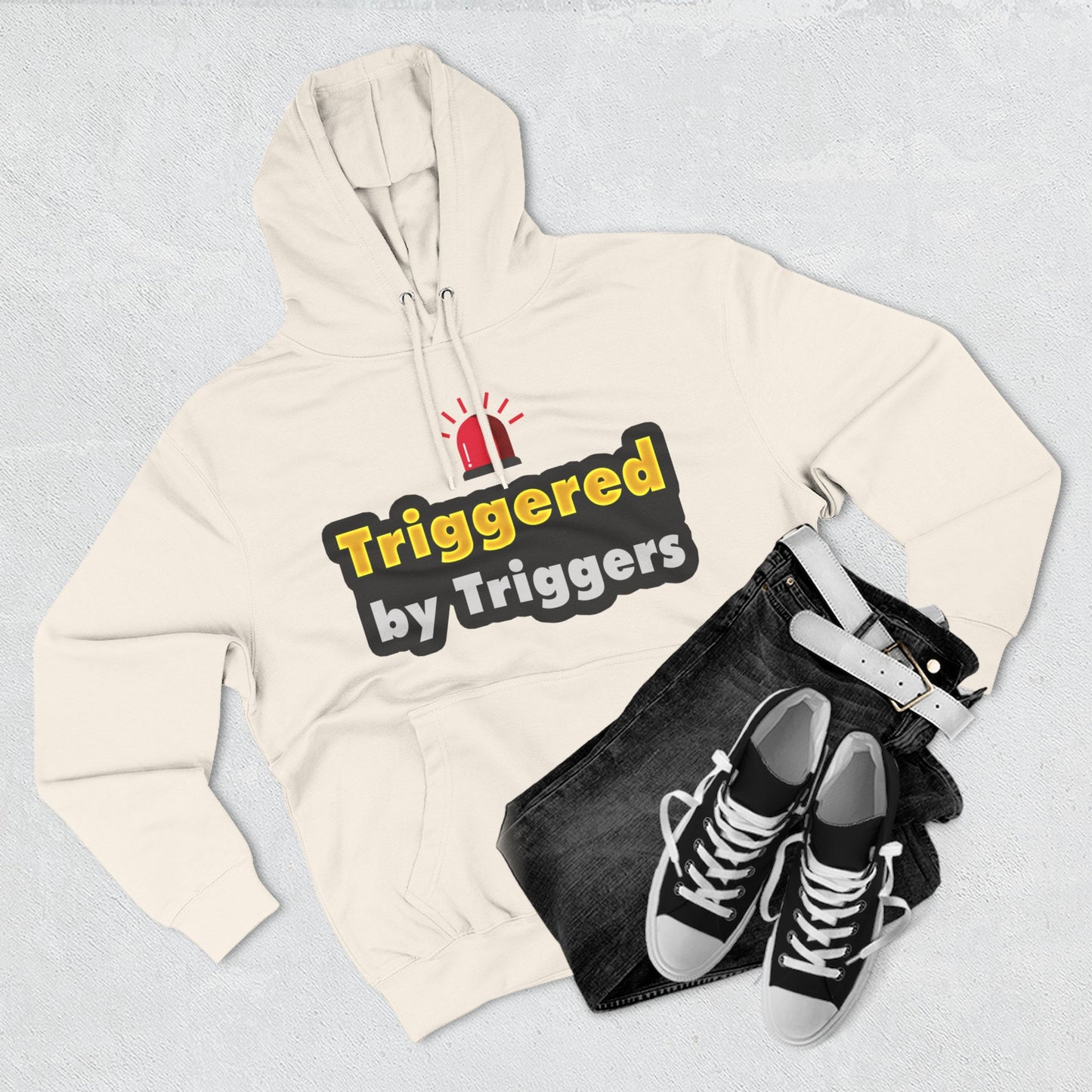 Funny Triggered Fleece Hoodie, Comfy Sweatshirt, Gift for Gamers, Casual Wear, Cozy Pullover for Friends, Humor Apparel