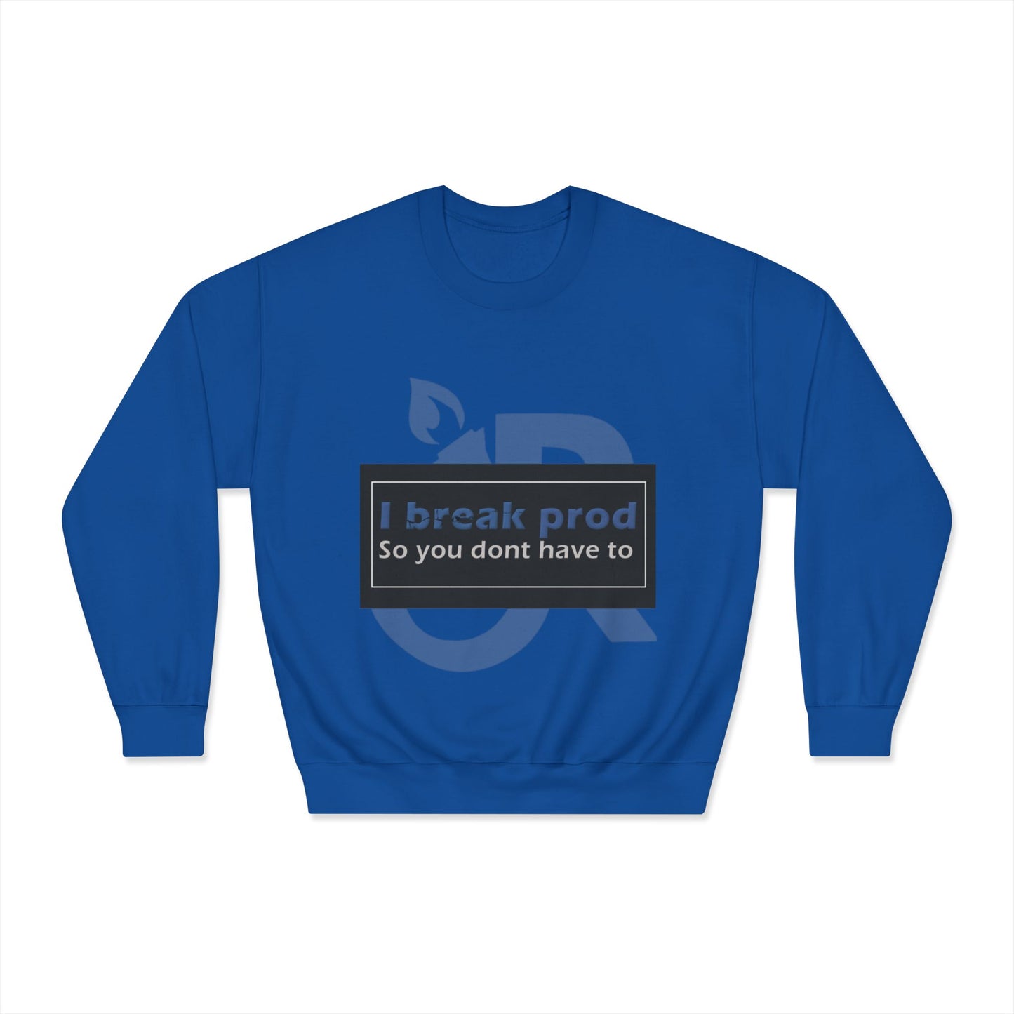 Eco-Friendly Humor Crewneck Sweatshirt - Perfect for Techies, Programmers, Casual Wear, Eco-Conscious Gifts, Geeky Apparel