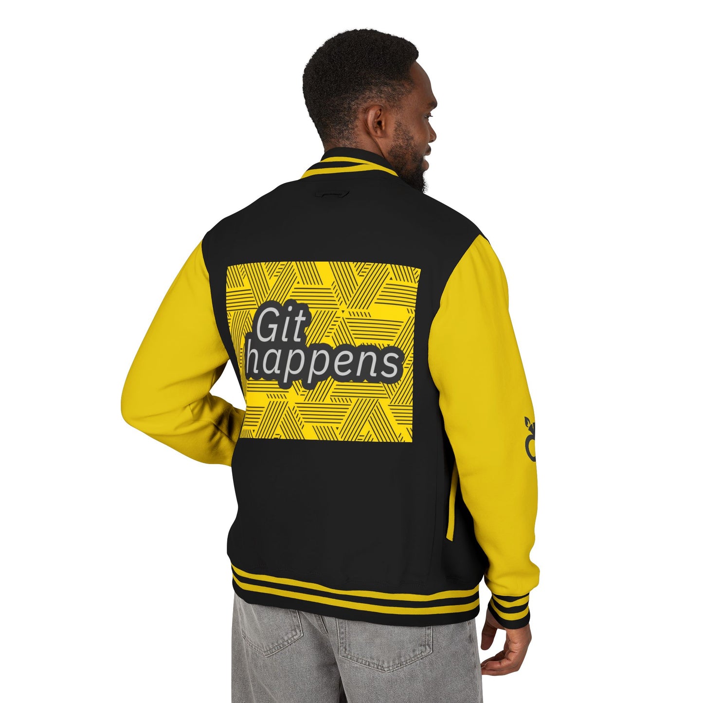 Unisex Heavyweight Letterman Jacket with Flowmatic Design, Vintage Sport Jacket, Retro Style Varsity Jacket, Casual Everyday Wear, [...]