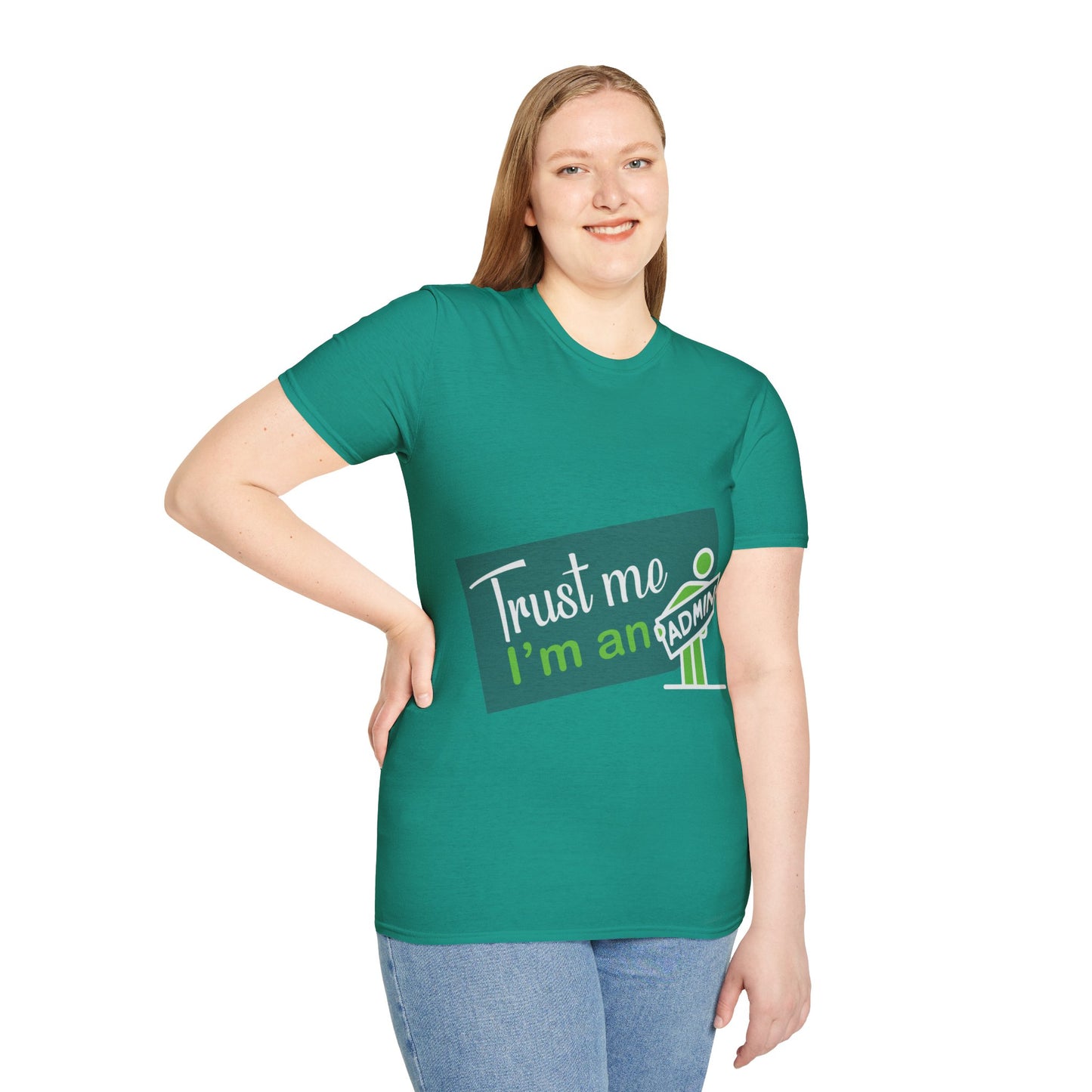 Trust Me I'm an Admin Unisex T-Shirt, Ideal for Techies, Gifts for IT Professionals, Casual Wear, Funny Office Shirt, Geek Humor Tee