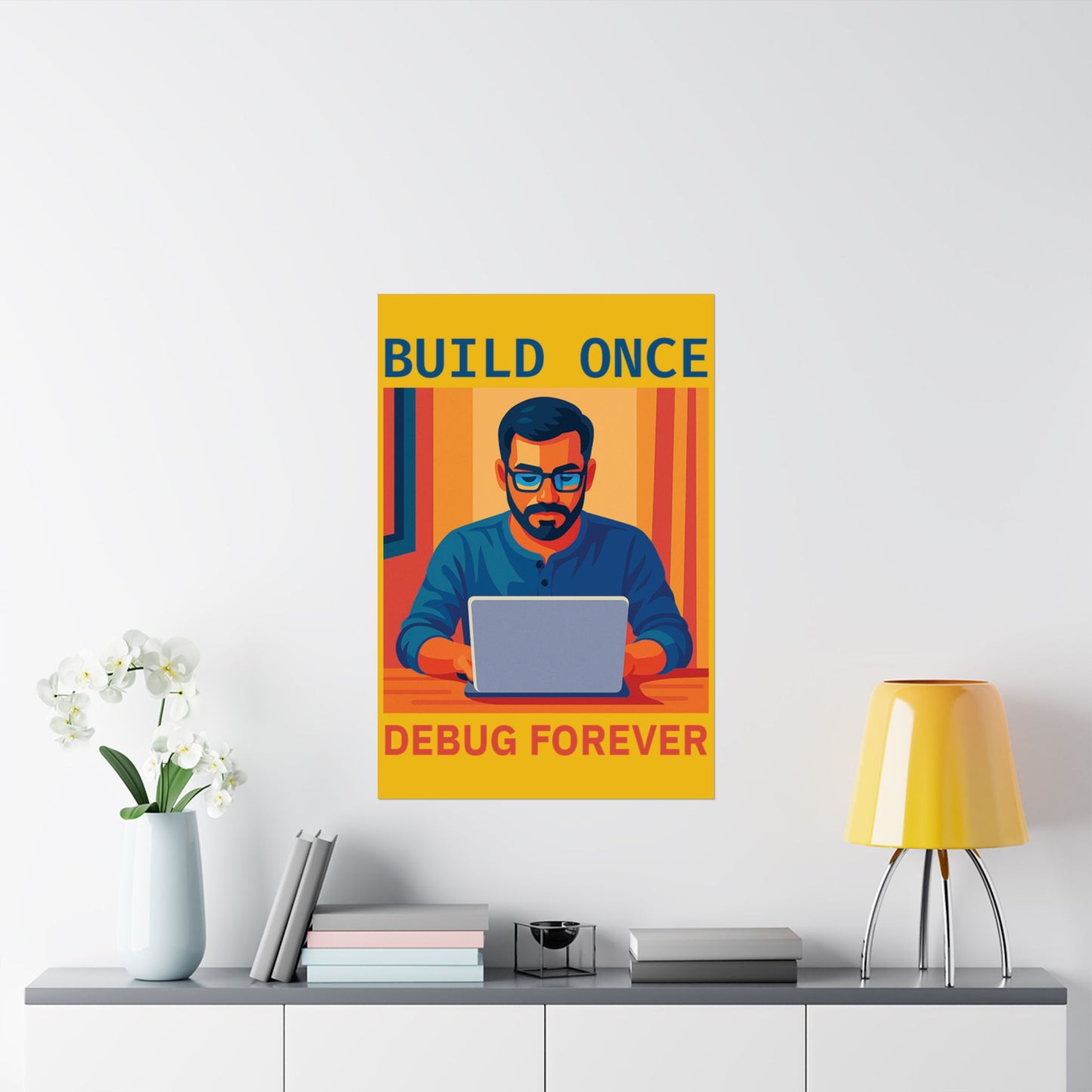 Coding Inspiration Matte Vertical Poster, Office Decor, Tech Gift, Motivational Wall Art, Programmer Quote, Geek Room