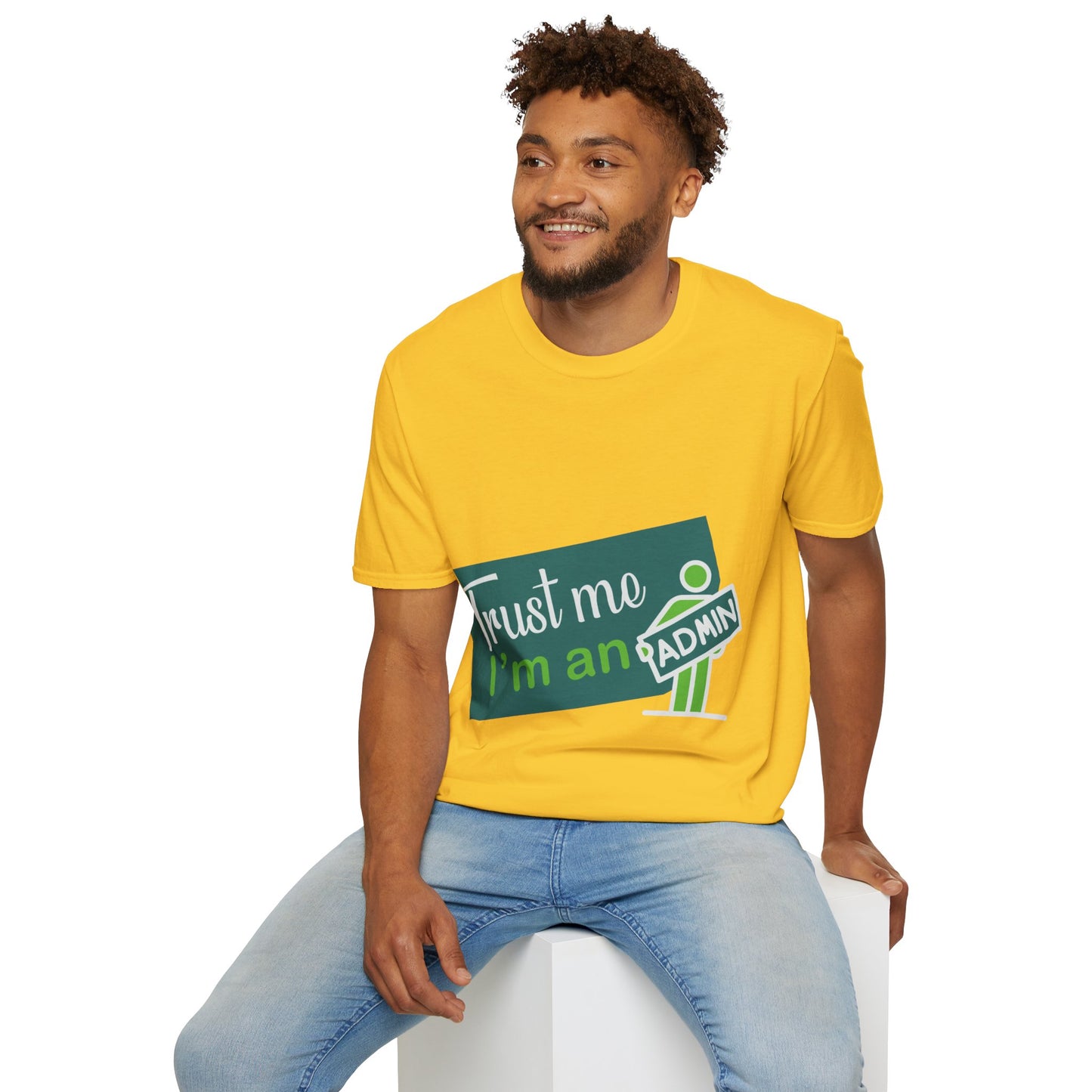 Trust Me I'm an Admin Unisex T-Shirt, Ideal for Techies, Gifts for IT Professionals, Casual Wear, Funny Office Shirt, Geek Humor Tee