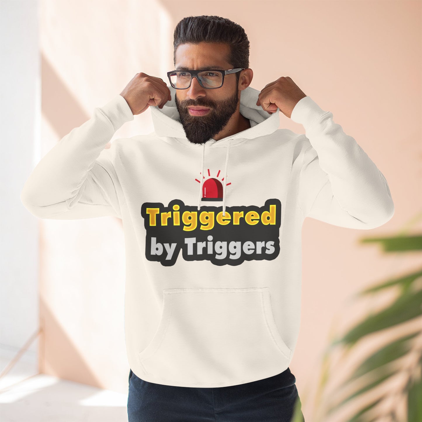 Funny Triggered Fleece Hoodie, Comfy Sweatshirt, Gift for Gamers, Casual Wear, Cozy Pullover for Friends, Humor Apparel
