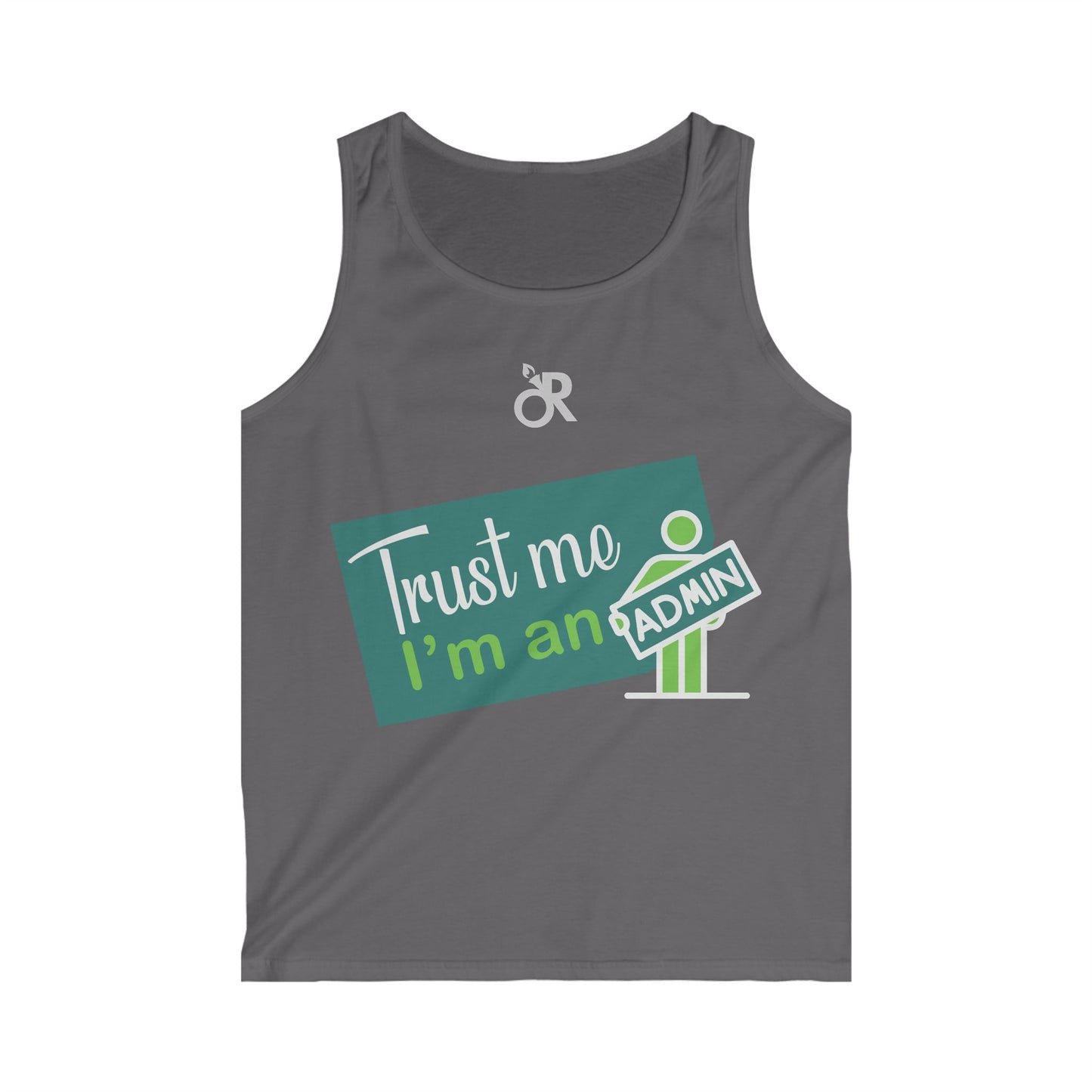 Trust Me I'm an Admin Men's Softstyle Tank Top, Funny Techie Shirt, Gift for IT Professionals, Casual Summer Apparel, Unique Admin T-Shirt