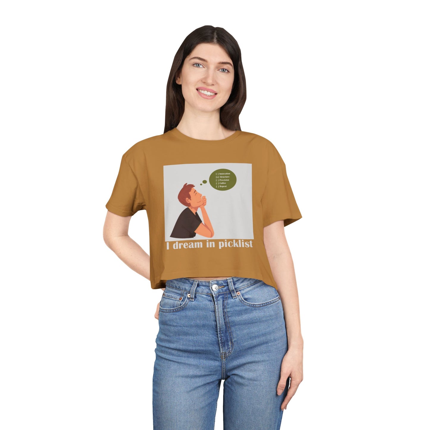 Dreamy Crop Tee for Creative Souls, Women's Fashion, Casual Summer Top, Gift for Her, Trendy Graphic Tee