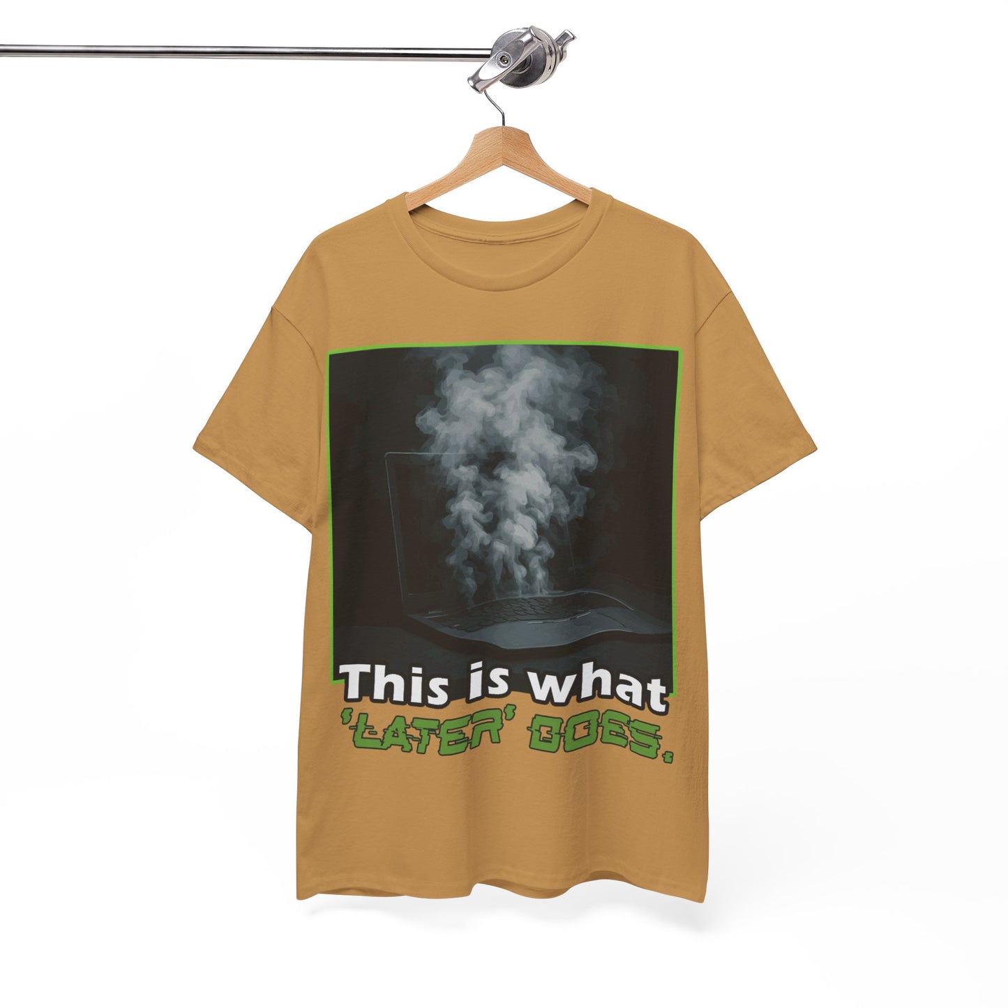 Unisex Heavy Cotton Tee - This is what 'LATER' DOSE.  Funny Shirt, Gift for Friends, Casual Wear, Statement Tee, Birthday Gift