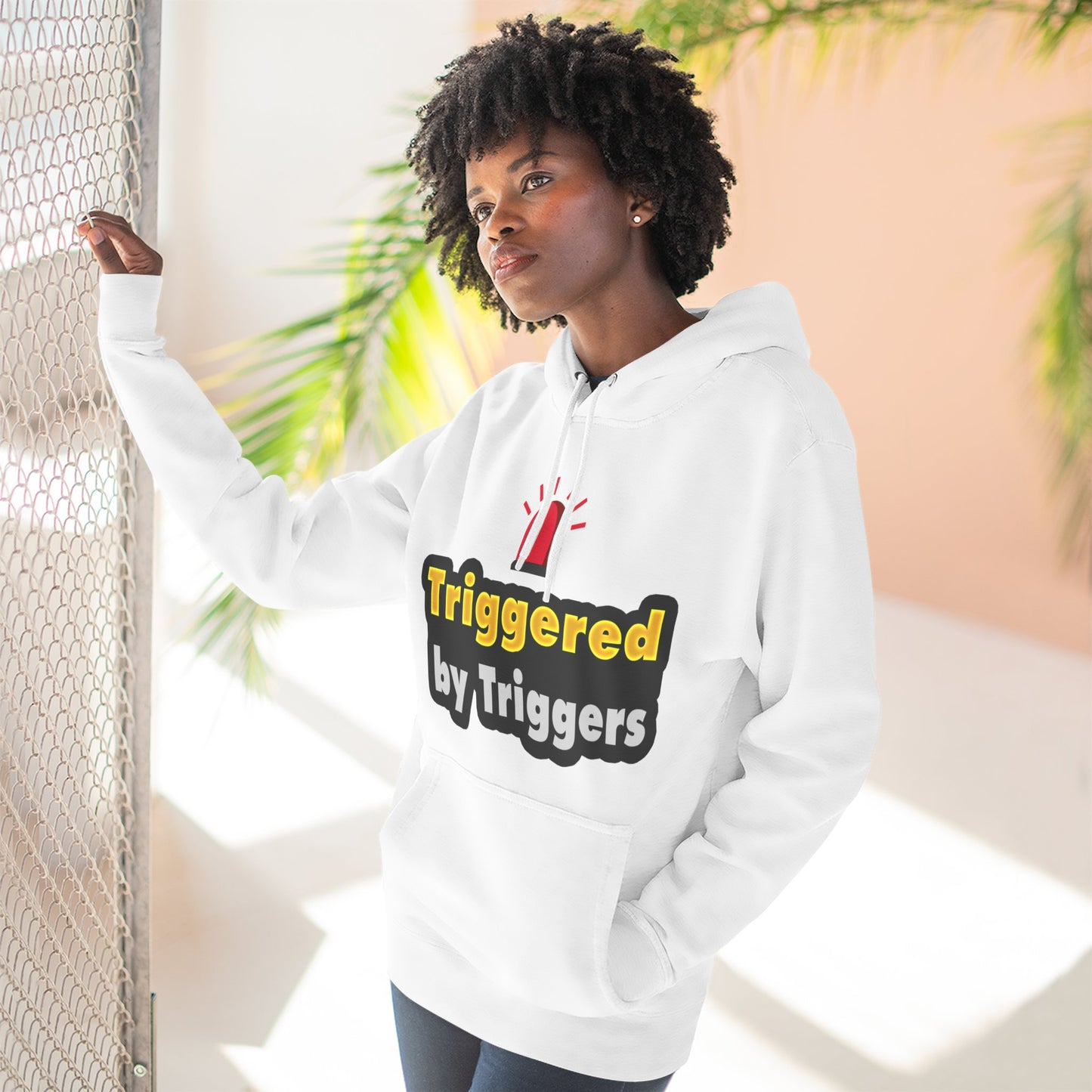 Funny Triggered Fleece Hoodie, Comfy Sweatshirt, Gift for Gamers, Casual Wear, Cozy Pullover for Friends, Humor Apparel
