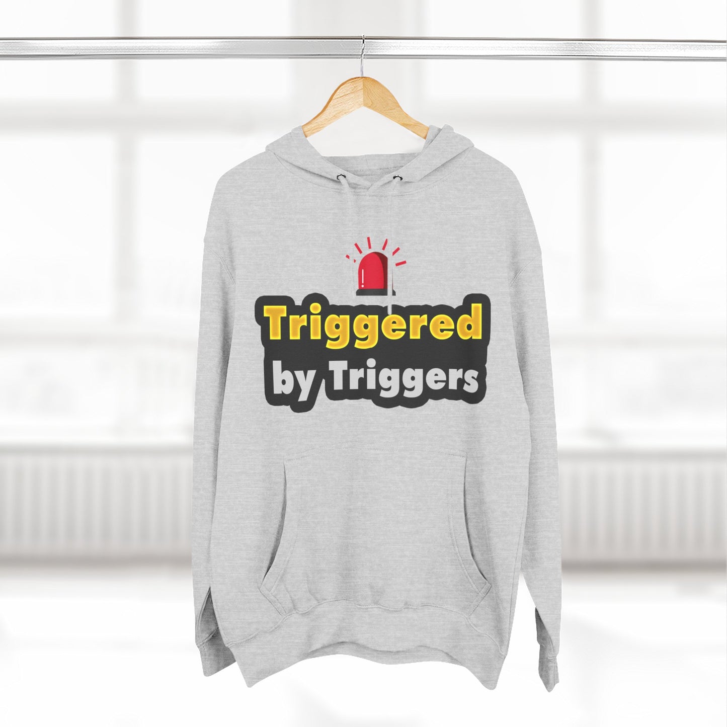 Funny Triggered Fleece Hoodie, Comfy Sweatshirt, Gift for Gamers, Casual Wear, Cozy Pullover for Friends, Humor Apparel
