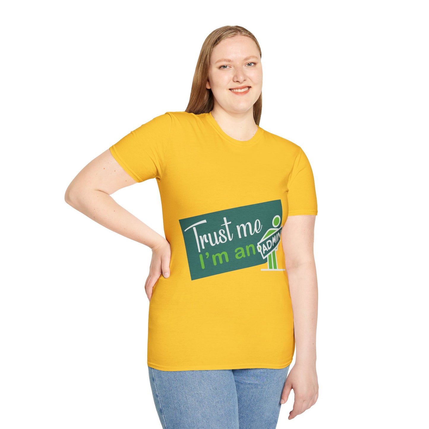 Trust Me I'm an Admin Unisex T-Shirt, Ideal for Techies, Gifts for IT Professionals, Casual Wear, Funny Office Shirt, Geek Humor Tee