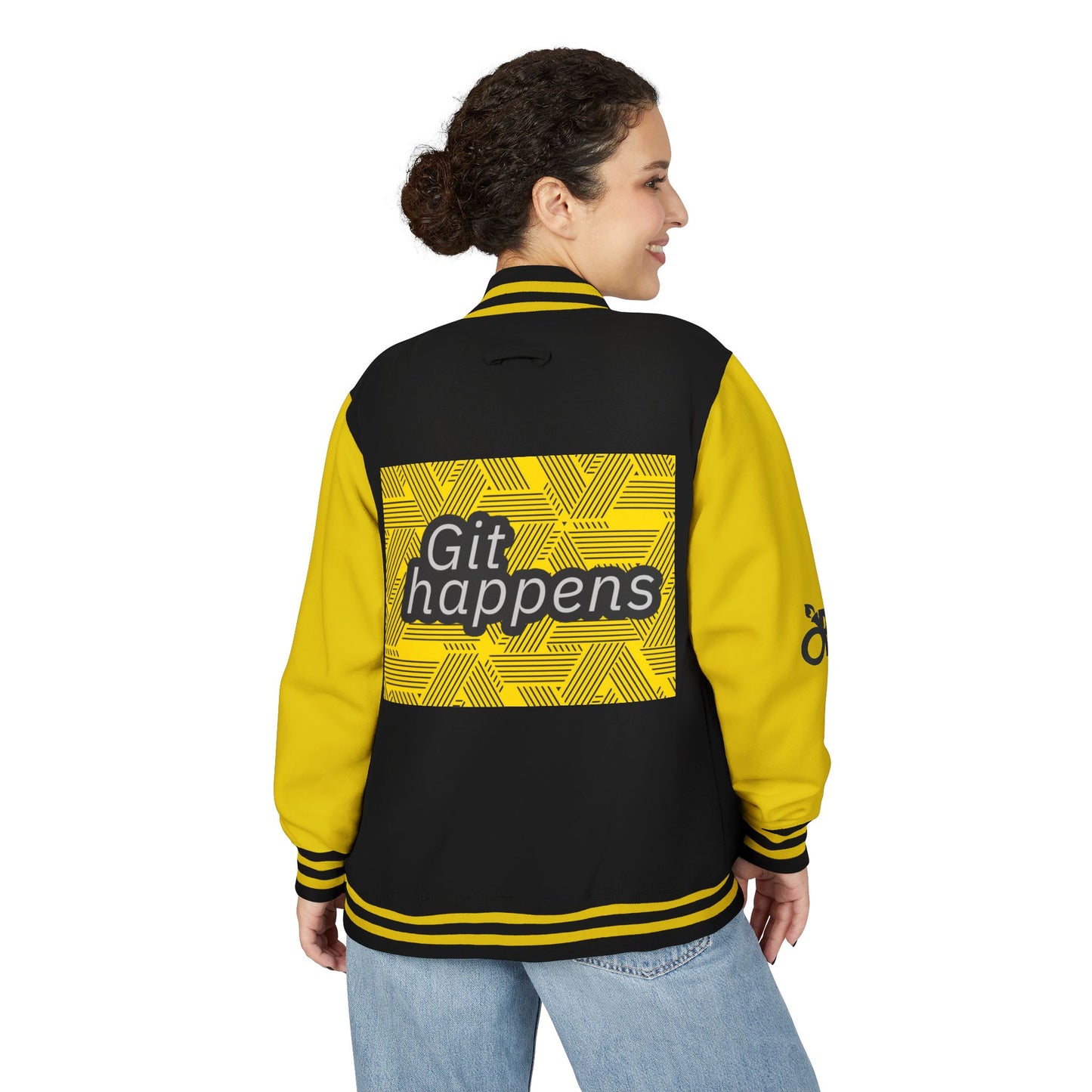 Unisex Heavyweight Letterman Jacket with Flowmatic Design, Vintage Sport Jacket, Retro Style Varsity Jacket, Casual Everyday Wear, [...]