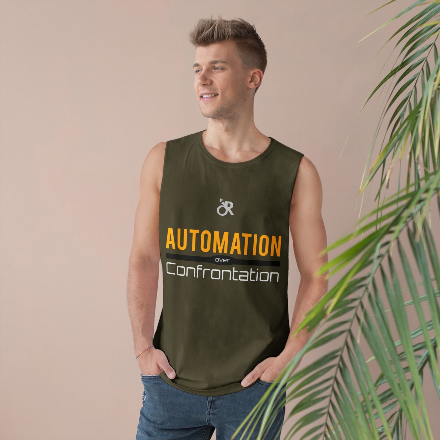 Unisex Automation Tank Top, Casual Athletic Wear, Summer Essential, Fitness Apparel, Gift for Tech Lovers, Workout Shirt