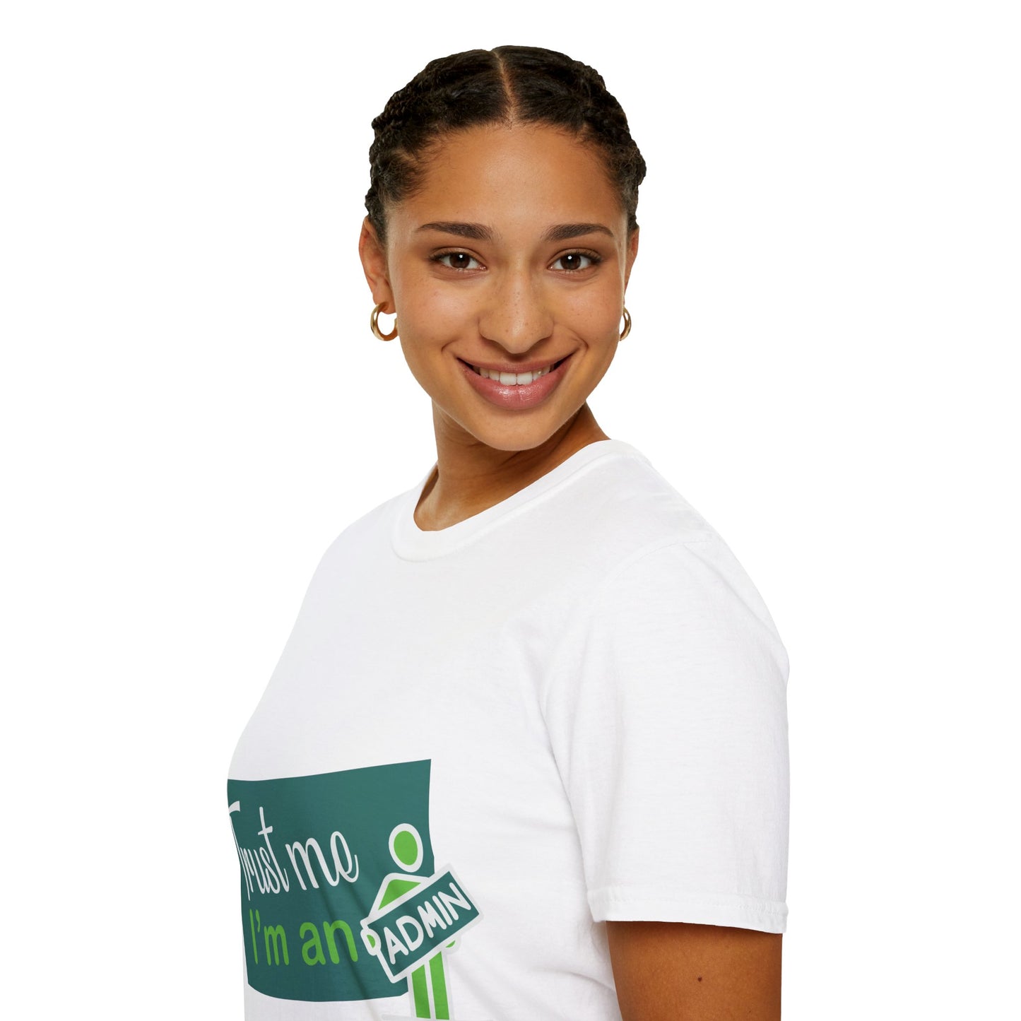 Trust Me I'm an Admin Unisex T-Shirt, Ideal for Techies, Gifts for IT Professionals, Casual Wear, Funny Office Shirt, Geek Humor Tee