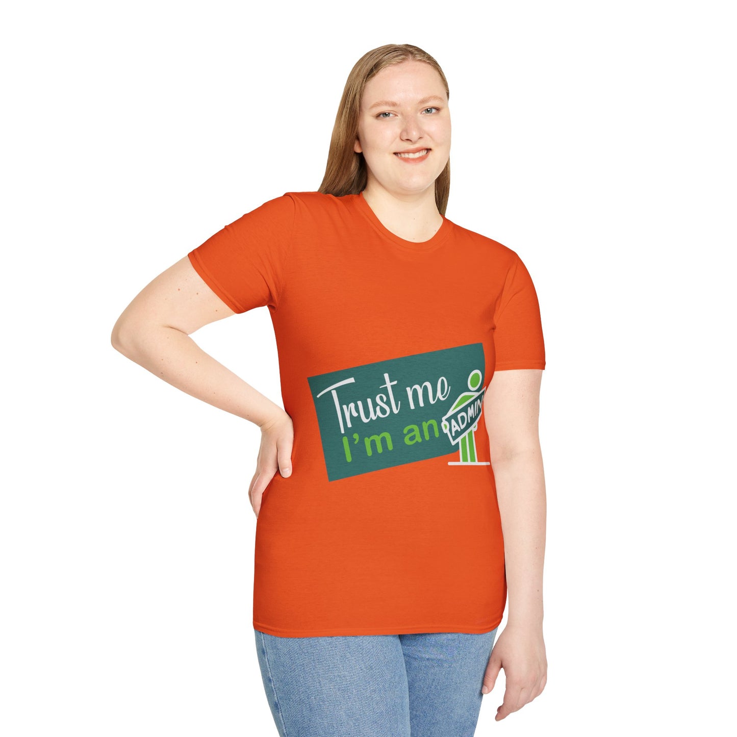 Trust Me I'm an Admin Unisex T-Shirt, Ideal for Techies, Gifts for IT Professionals, Casual Wear, Funny Office Shirt, Geek Humor Tee