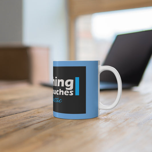 Inspirational Quote Mug for Coffee Lovers, Motivational Mugs, Gift for Friends, Office Decor, Blue Design