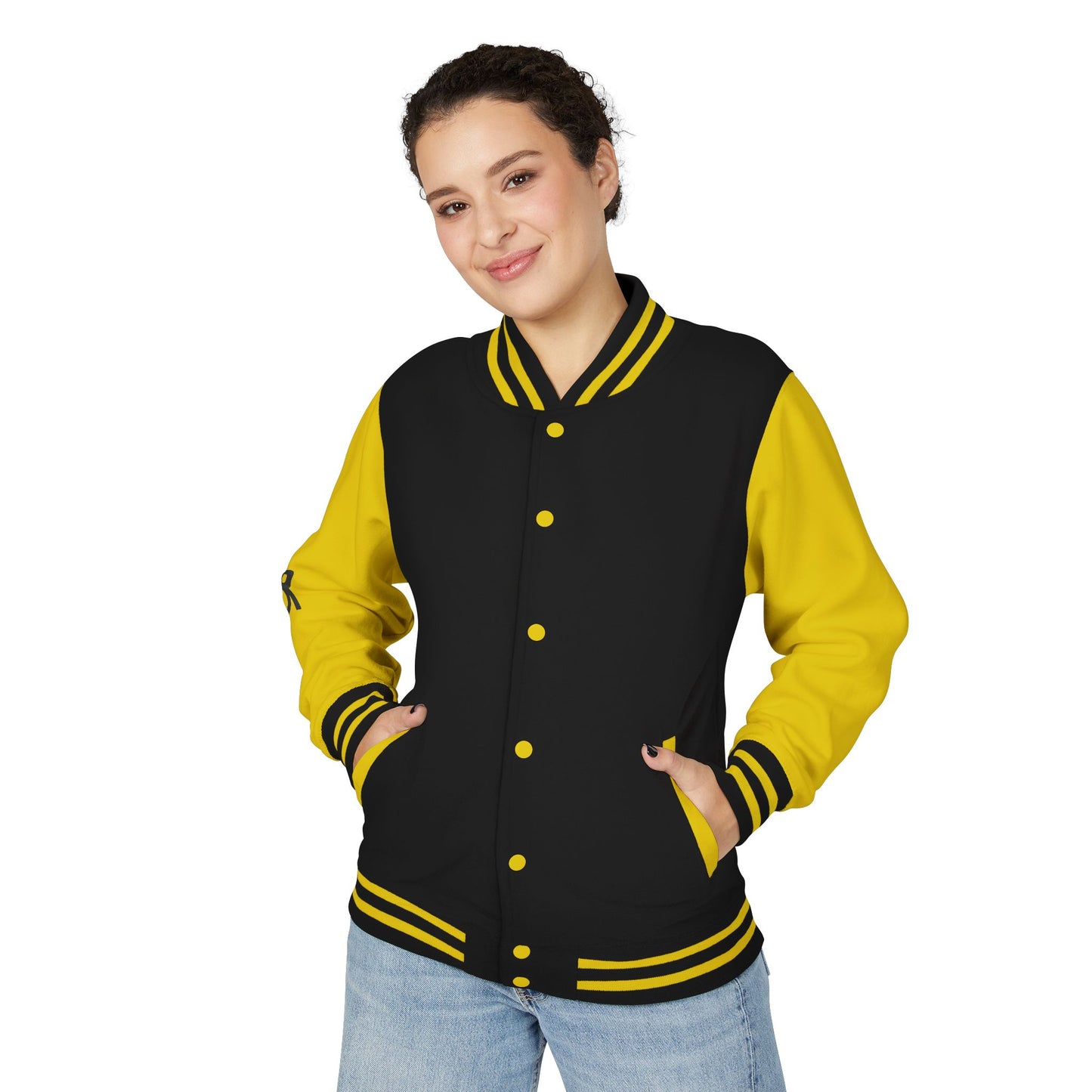 Unisex Heavyweight Letterman Jacket with Flowmatic Design, Vintage Sport Jacket, Retro Style Varsity Jacket, Casual Everyday Wear, [...]