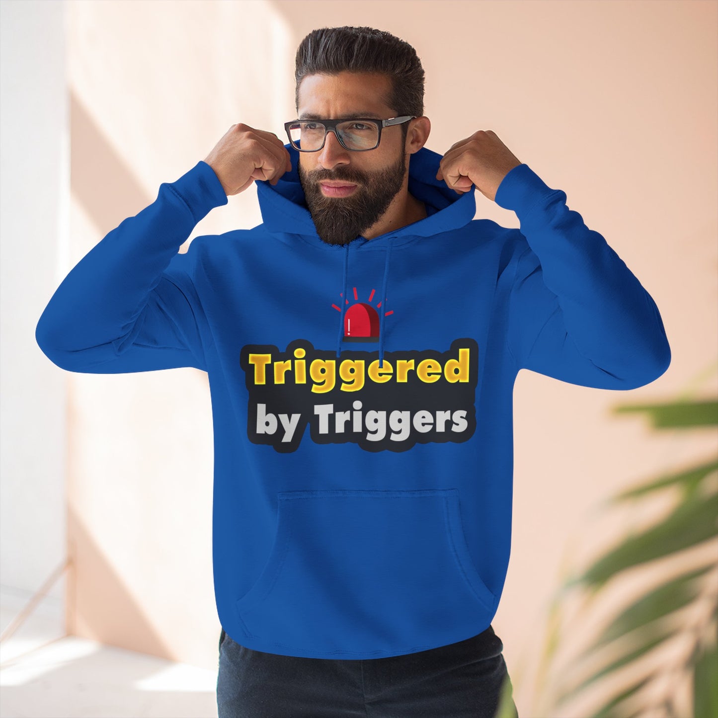 Funny Triggered Fleece Hoodie, Comfy Sweatshirt, Gift for Gamers, Casual Wear, Cozy Pullover for Friends, Humor Apparel