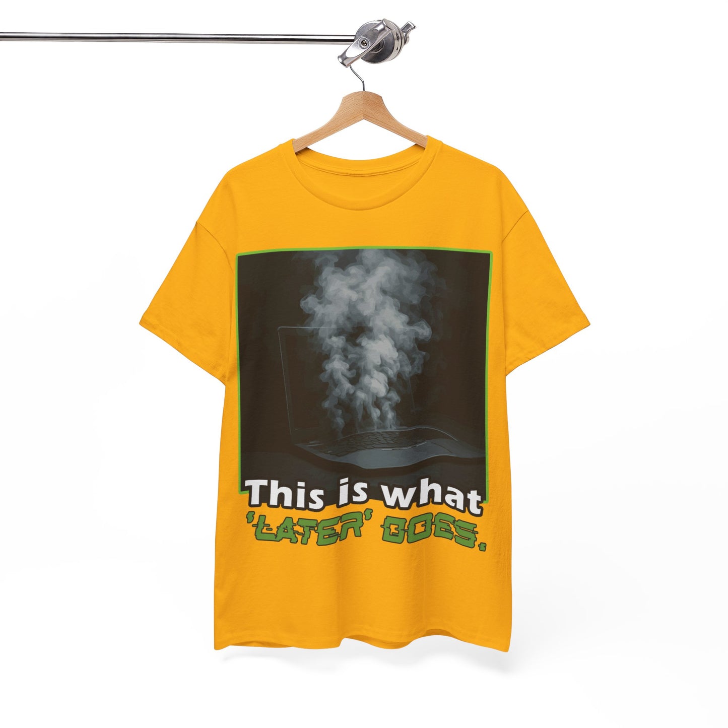 Unisex Heavy Cotton Tee - This is what 'LATER' DOSE.  Funny Shirt, Gift for Friends, Casual Wear, Statement Tee, Birthday Gift