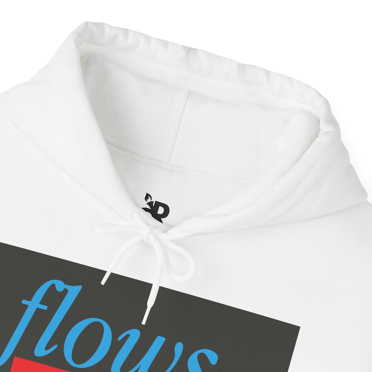 Trendy Hoodie with 'flows before bros' Design, Unisex Sweatshirt, Casual Wear, Gift for Friends, Everyday Comfort