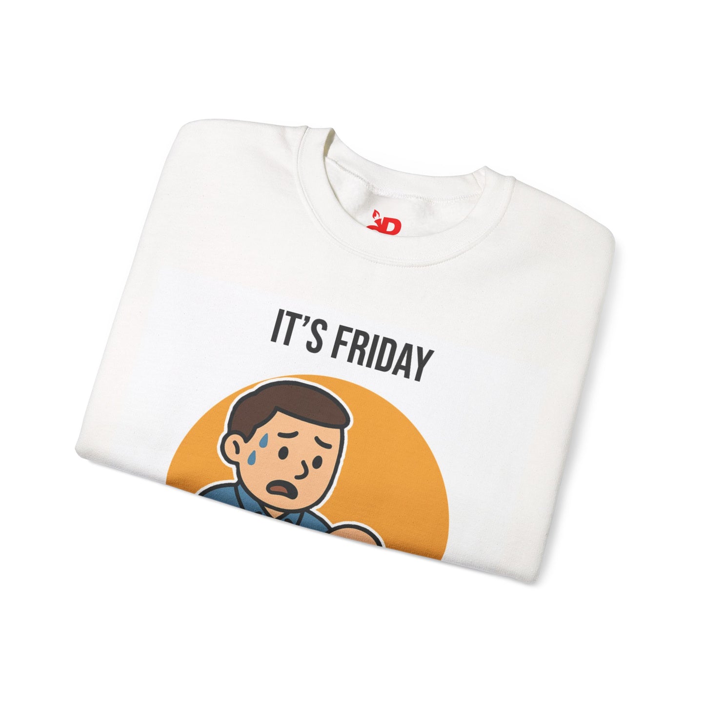 Funny Friday Deployment Crewneck Sweatshirt, Unisex Sweatshirt, Gift for Programmers, Casual Wear, Tech Humor Apparel
