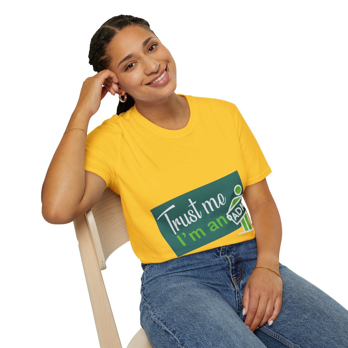 Trust Me I'm an Admin Unisex T-Shirt, Ideal for Techies, Gifts for IT Professionals, Casual Wear, Funny Office Shirt, Geek Humor Tee