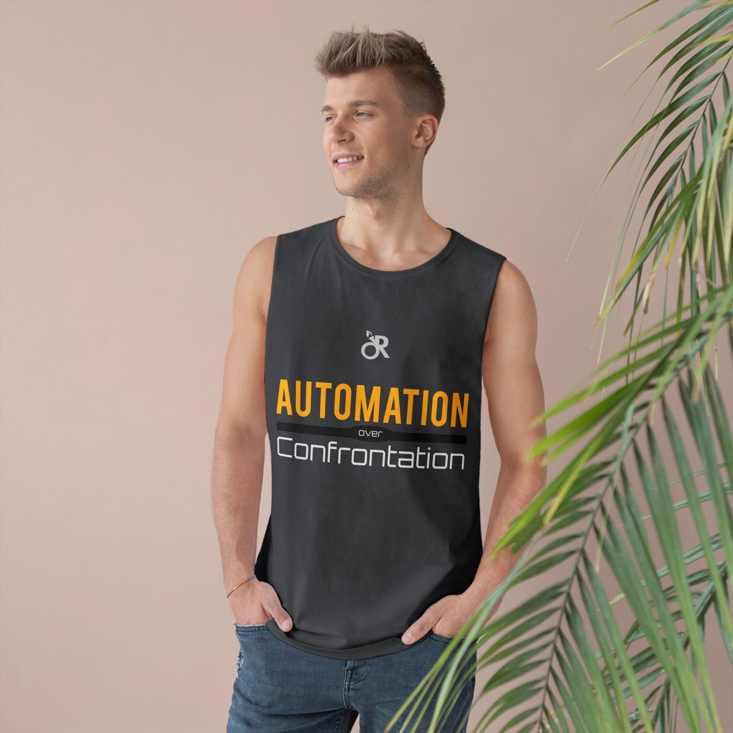 Unisex Automation Tank Top, Casual Athletic Wear, Summer Essential, Fitness Apparel, Gift for Tech Lovers, Workout Shirt