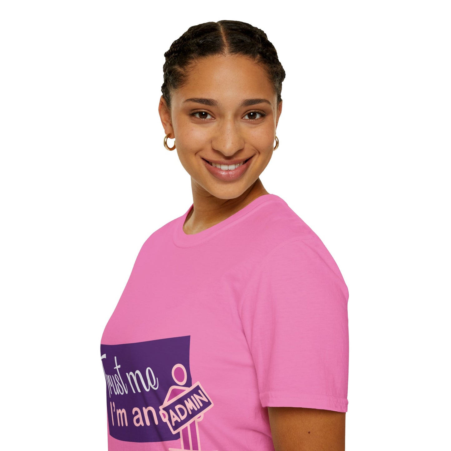 Trust Me I'm an Admin Unisex T-Shirt, Ideal for Techies, Gifts for IT Professionals, Casual Wear, Funny Office Shirt, Geek Humor Tee