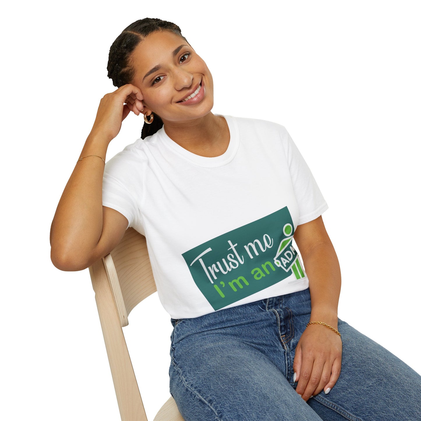 Trust Me I'm an Admin Unisex T-Shirt, Ideal for Techies, Gifts for IT Professionals, Casual Wear, Funny Office Shirt, Geek Humor Tee