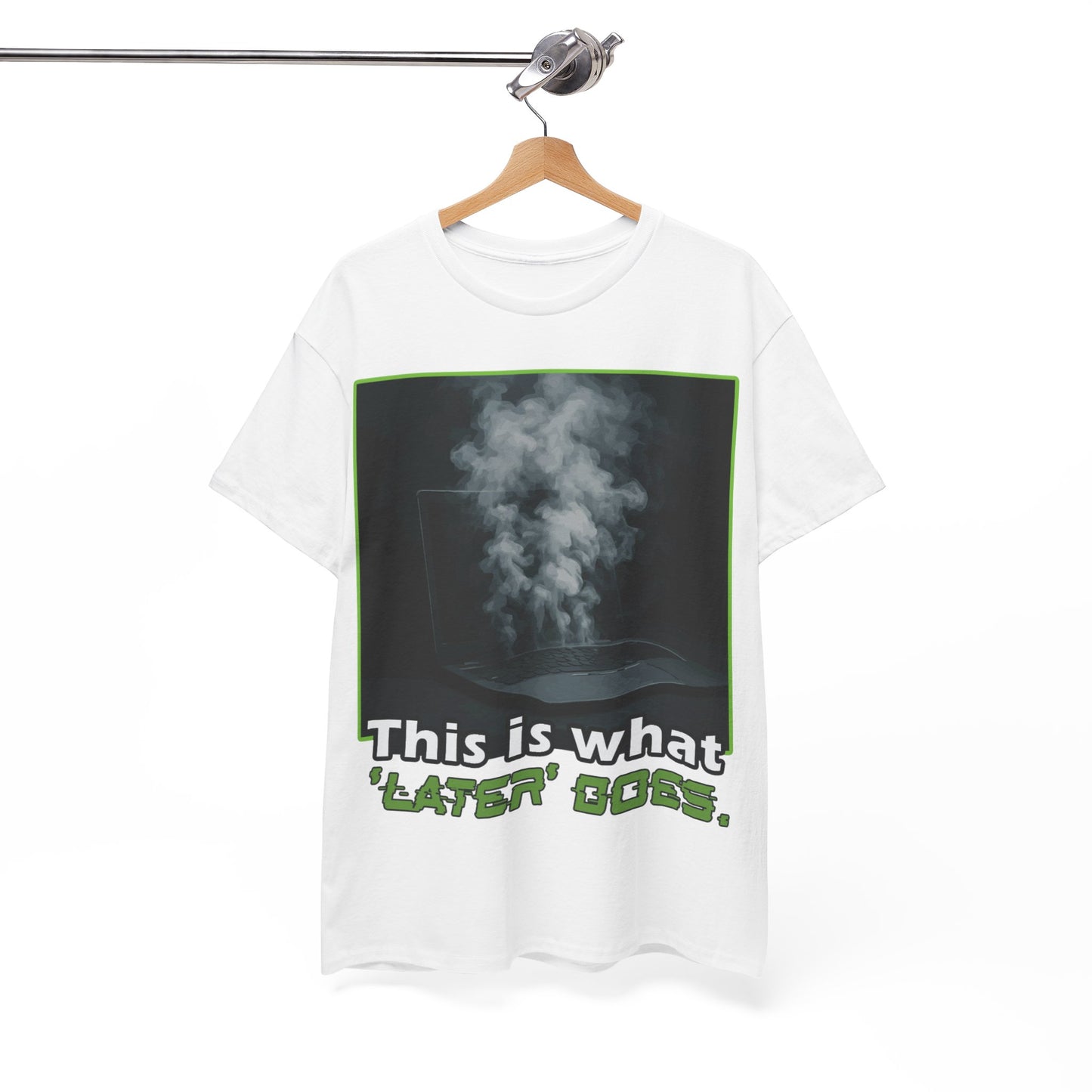 Unisex Heavy Cotton Tee - This is what 'LATER' DOSE.  Funny Shirt, Gift for Friends, Casual Wear, Statement Tee, Birthday Gift