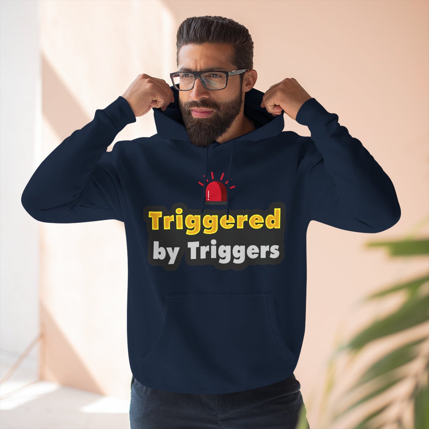 Funny Triggered Fleece Hoodie, Comfy Sweatshirt, Gift for Gamers, Casual Wear, Cozy Pullover for Friends, Humor Apparel