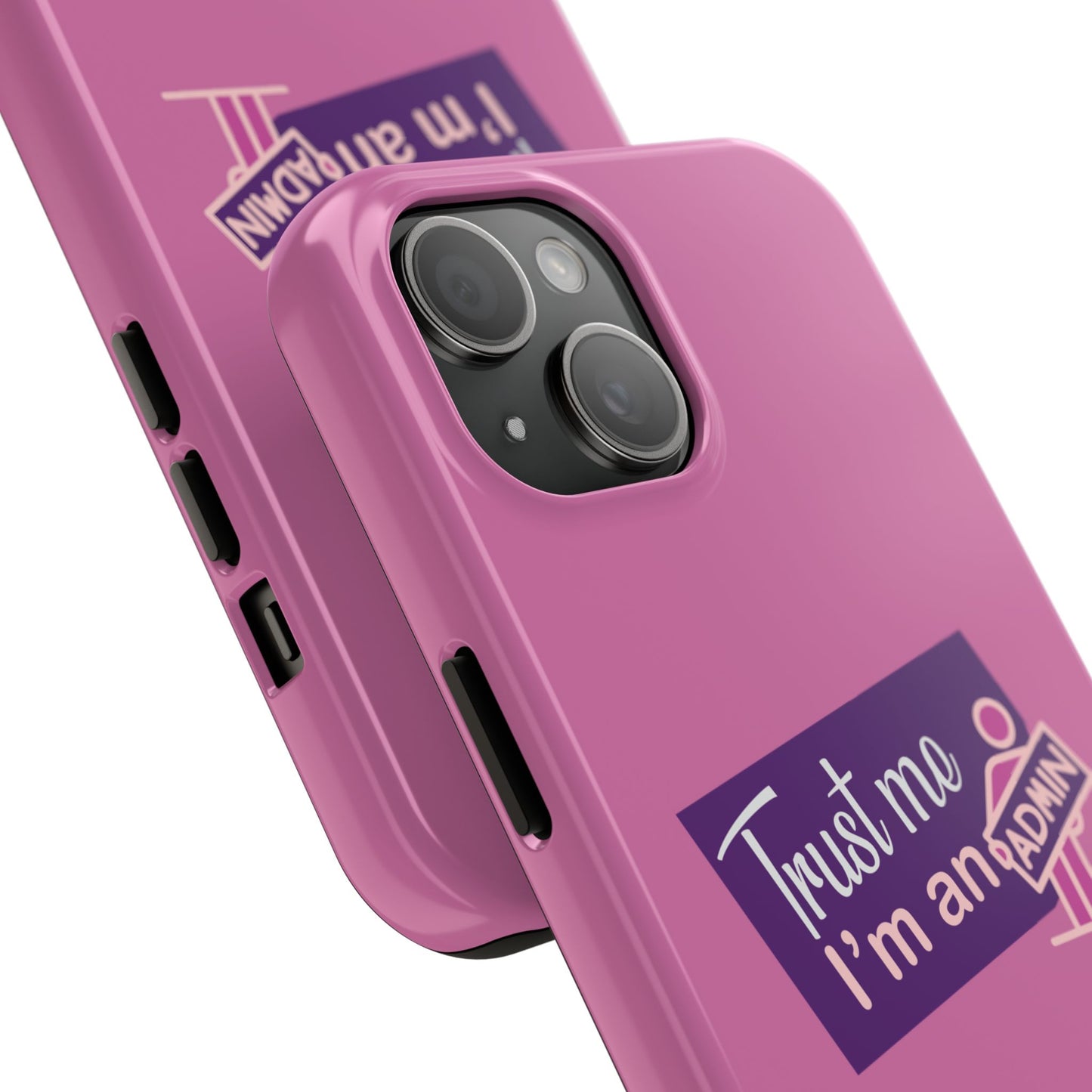 Trust Me I'm an Admin Phone Case, Tough Cases for Admins, Cute Phone Protection, Gifts for Tech Lovers, Pink Phone Cases, Ideal for [...]