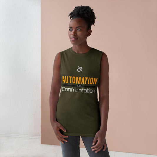 Unisex Automation Tank Top, Casual Athletic Wear, Summer Essential, Fitness Apparel, Gift for Tech Lovers, Workout Shirt