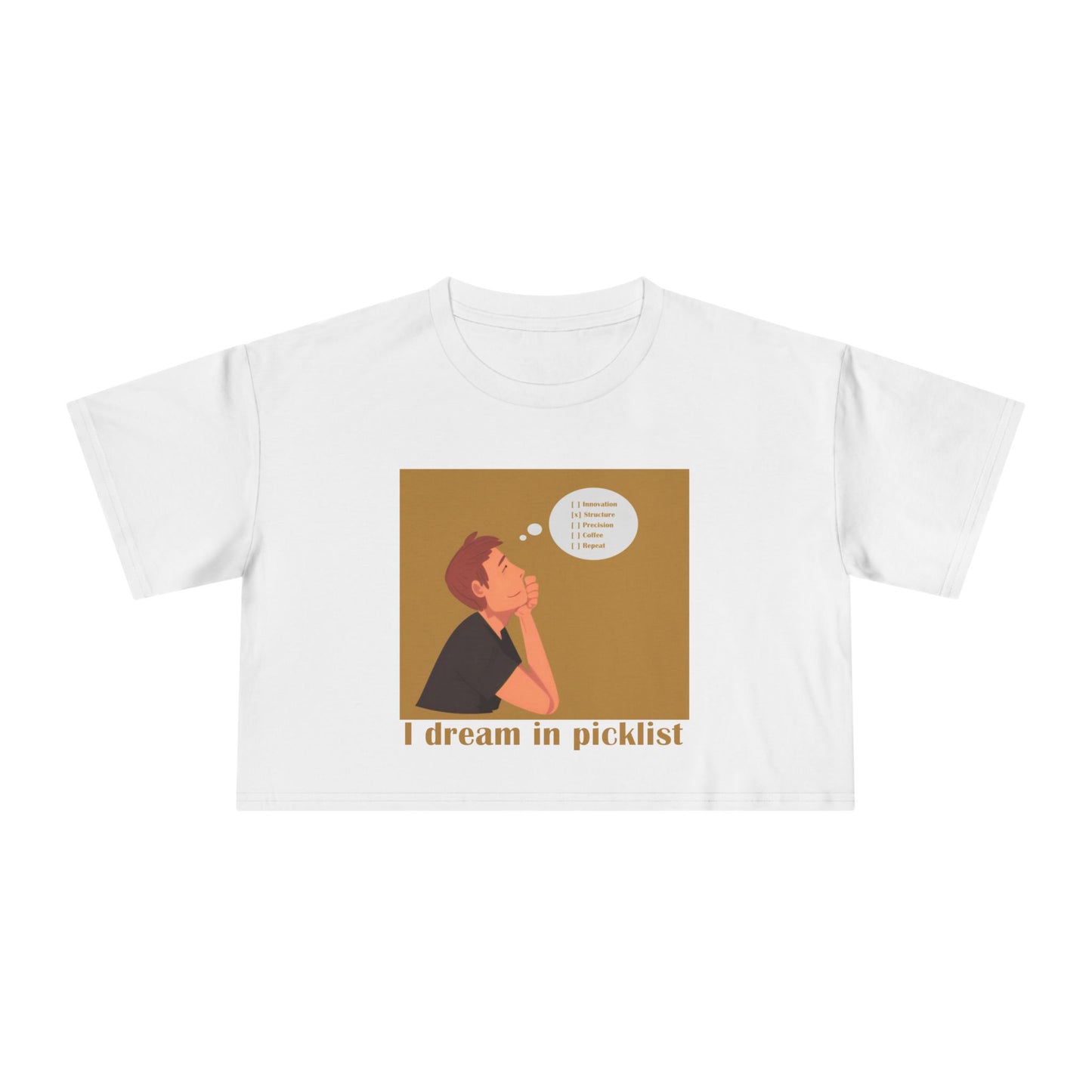 Dreamy Crop Tee for Creative Souls, Women's Fashion, Casual Summer Top, Gift for Her, Trendy Graphic Tee
