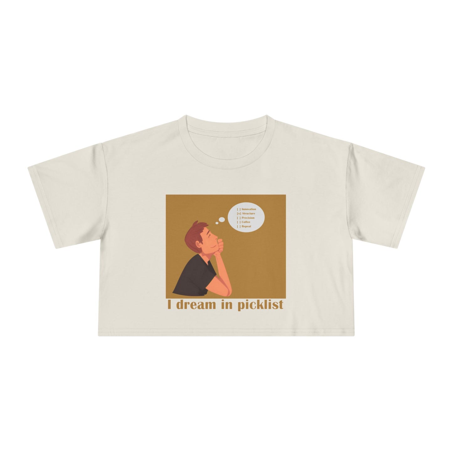 Dreamy Crop Tee for Creative Souls, Women's Fashion, Casual Summer Top, Gift for Her, Trendy Graphic Tee