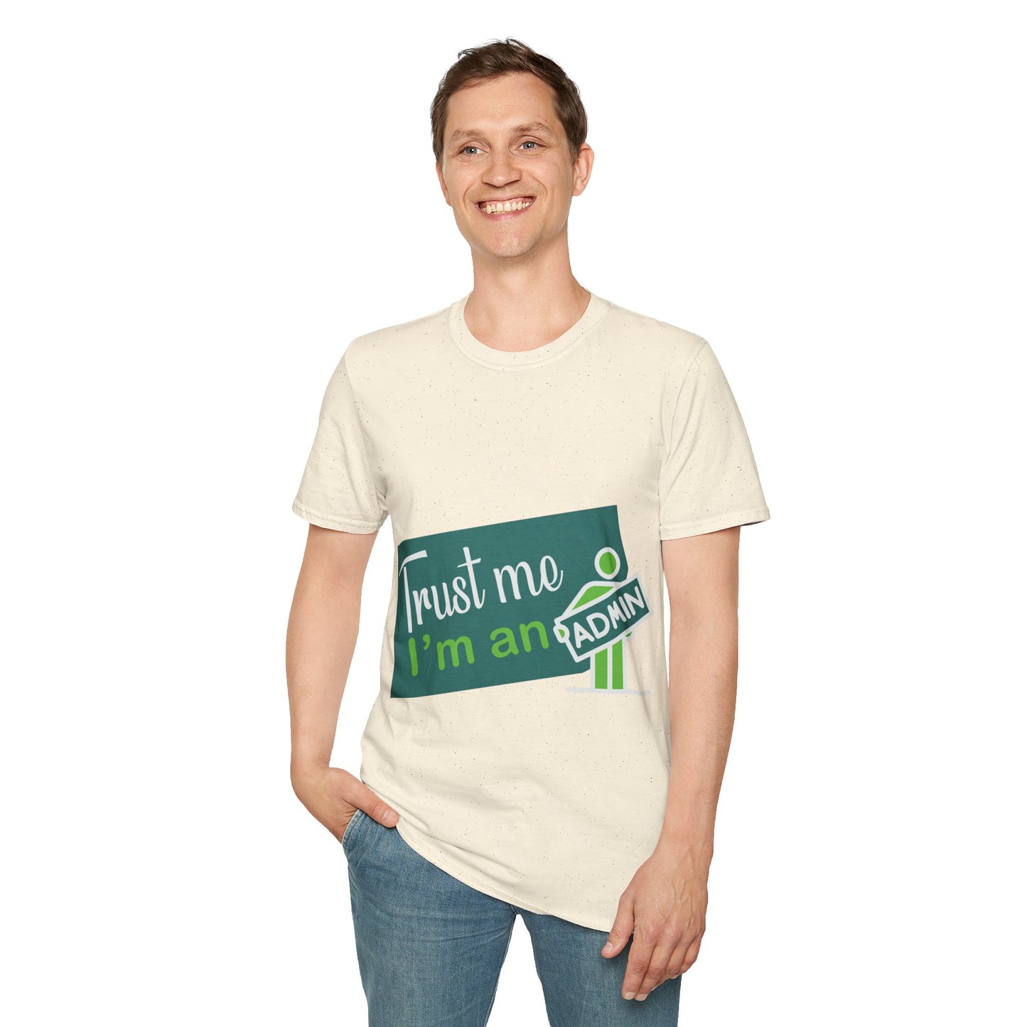Trust Me I'm an Admin Unisex T-Shirt, Ideal for Techies, Gifts for IT Professionals, Casual Wear, Funny Office Shirt, Geek Humor Tee