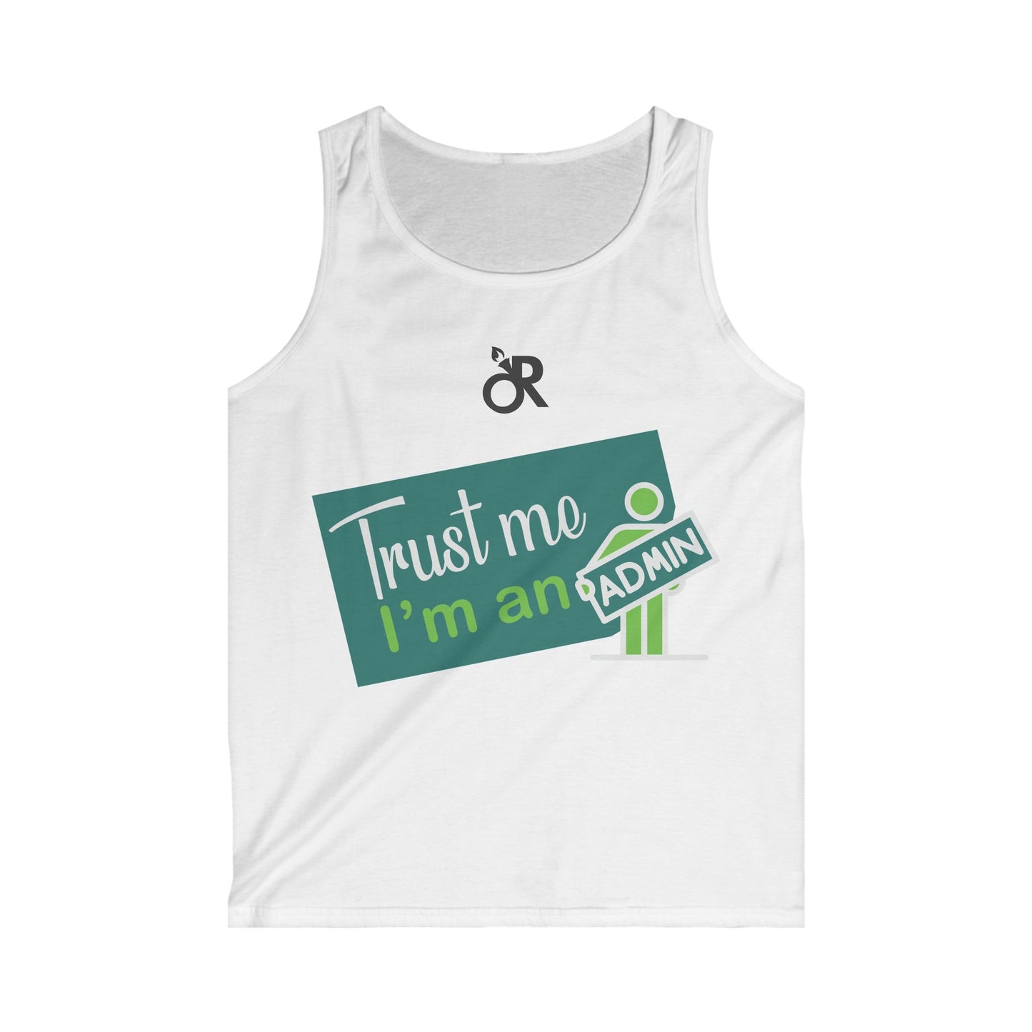 Trust Me I'm an Admin Men's Softstyle Tank Top, Funny Techie Shirt, Gift for IT Professionals, Casual Summer Apparel, Unique Admin T-Shirt