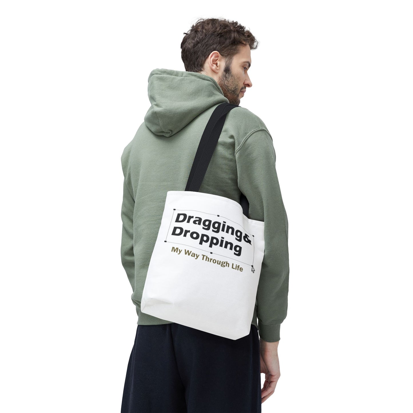 Sassy Dragging & Dropping Tote Bag - Fun Everyday Carry for Tech Lovers