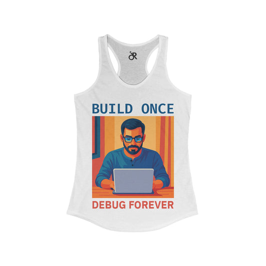 Debug Forever Tank Top, Programmer Tank, Tech Humor Shirt, Gift for Coders, Creative Workout Tank, Geeky Apparel