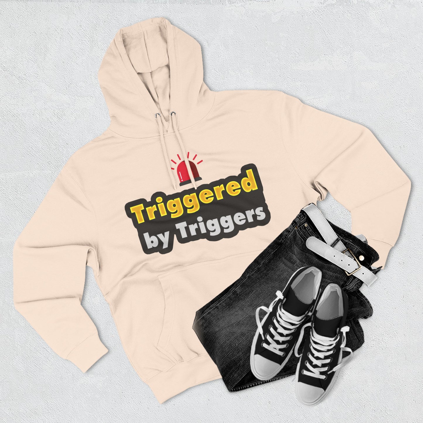 Funny Triggered Fleece Hoodie, Comfy Sweatshirt, Gift for Gamers, Casual Wear, Cozy Pullover for Friends, Humor Apparel