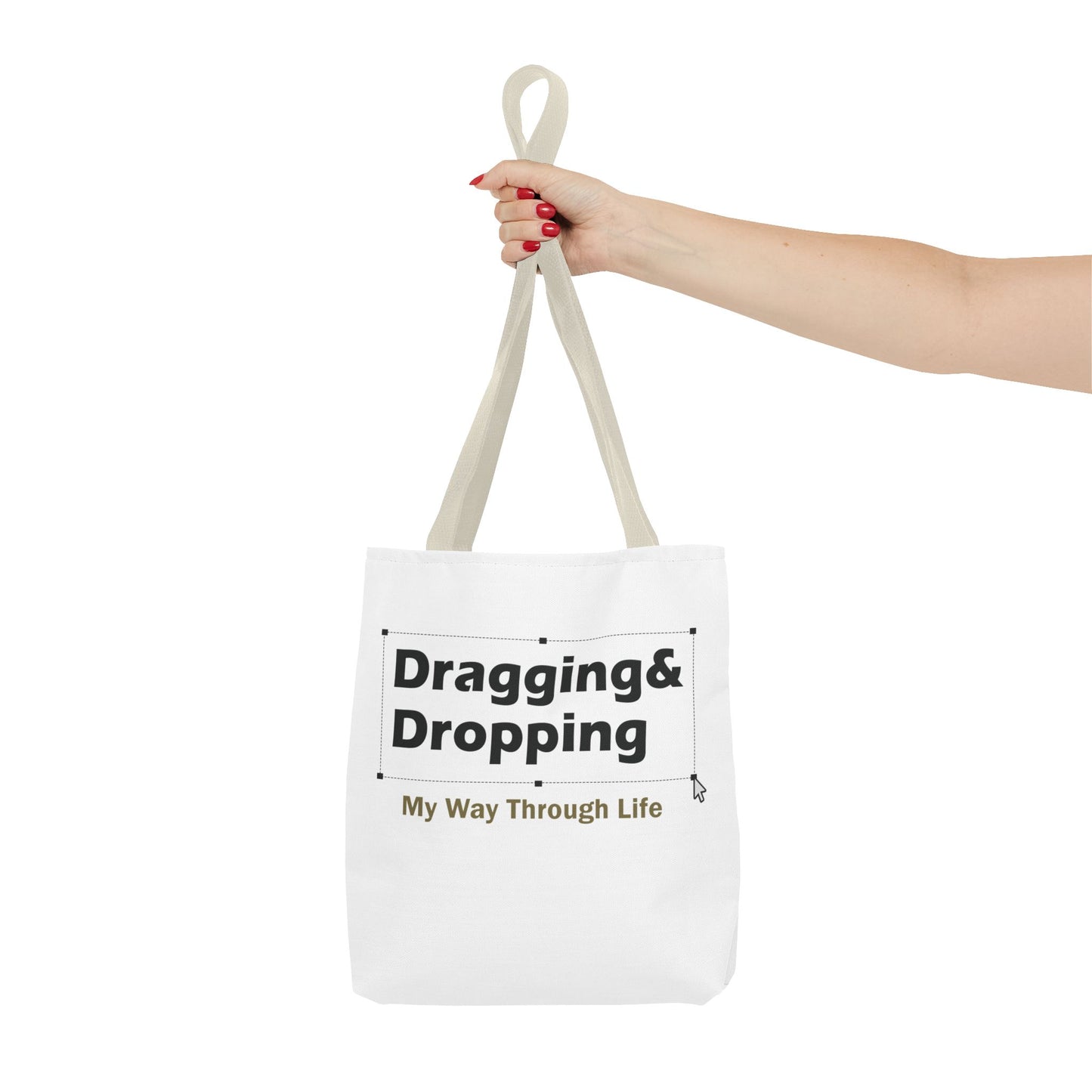 Sassy Dragging & Dropping Tote Bag - Fun Everyday Carry for Tech Lovers