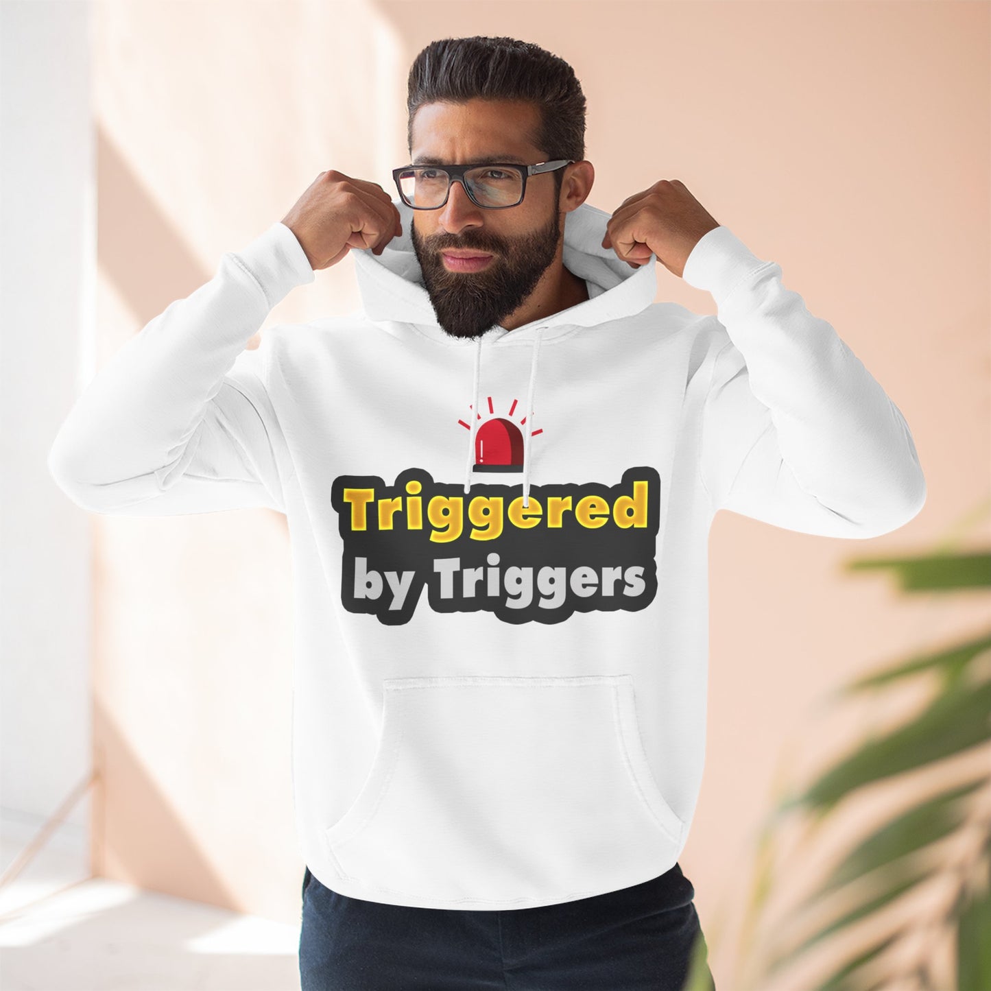 Funny Triggered Fleece Hoodie, Comfy Sweatshirt, Gift for Gamers, Casual Wear, Cozy Pullover for Friends, Humor Apparel