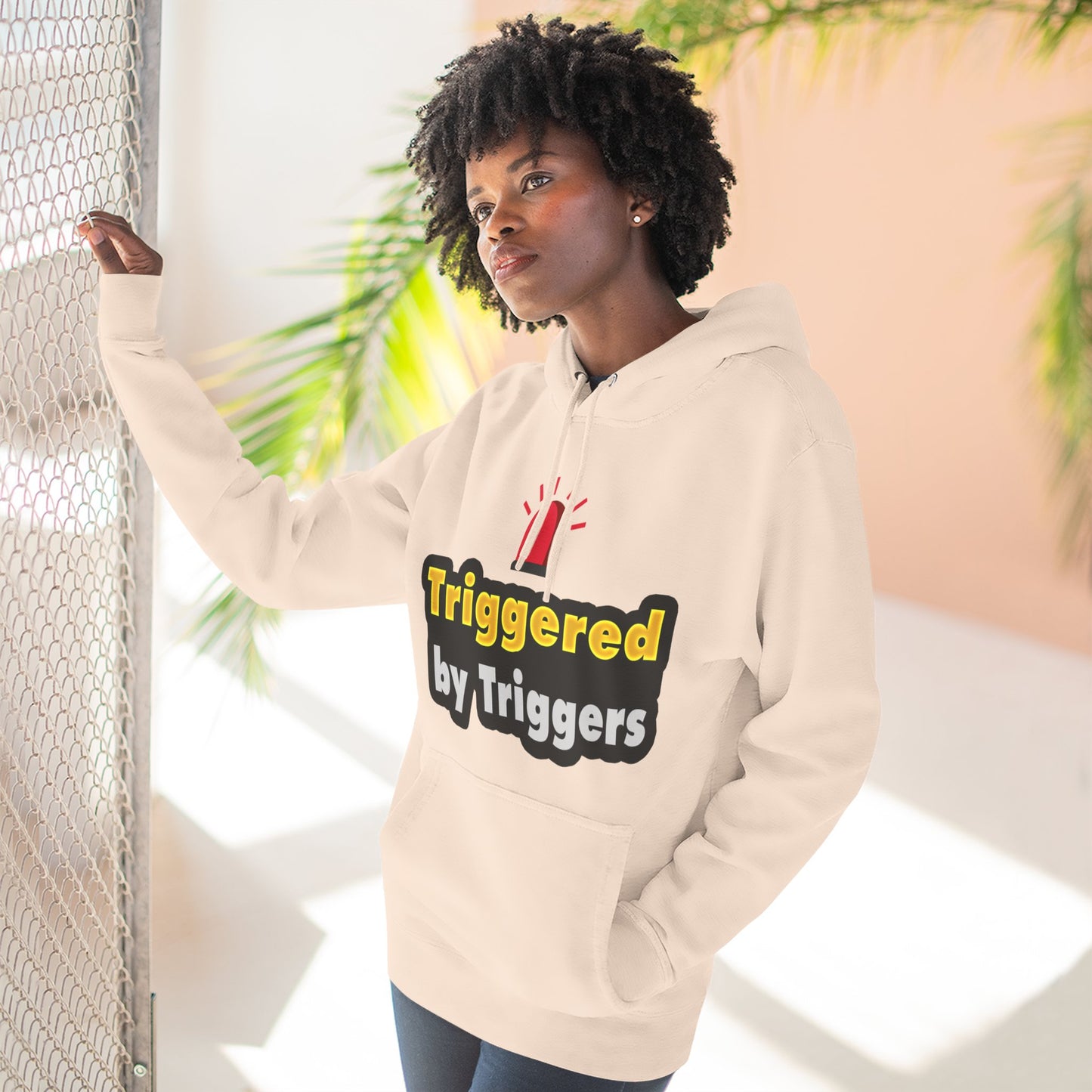 Funny Triggered Fleece Hoodie, Comfy Sweatshirt, Gift for Gamers, Casual Wear, Cozy Pullover for Friends, Humor Apparel