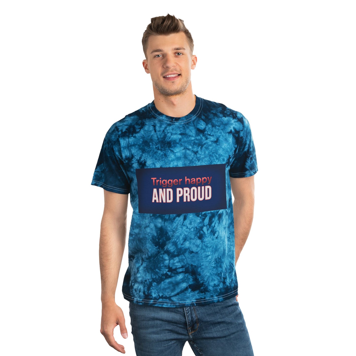Trendy Tie-Dye Tee, Graphic T-Shirt, Casual Wear, Summer Vibes, Gift for Friends, Festival Clothing, Unique Fashion Statement
