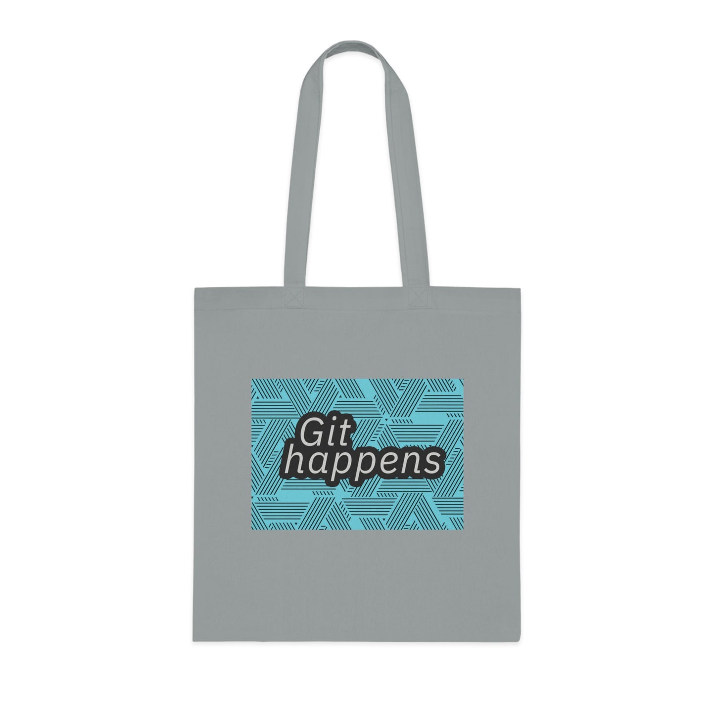 Funny Cotton Tote Bag | 'Git Happens' Design | Eco-Friendly Reusable Shopping Bag