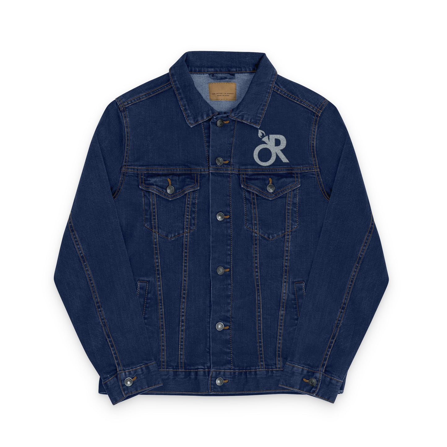 Stylish Embroidered Unisex Denim Jacket, Casual Outerwear, Trendy Fashion, Year-Round Wear, Gift for Him or Her