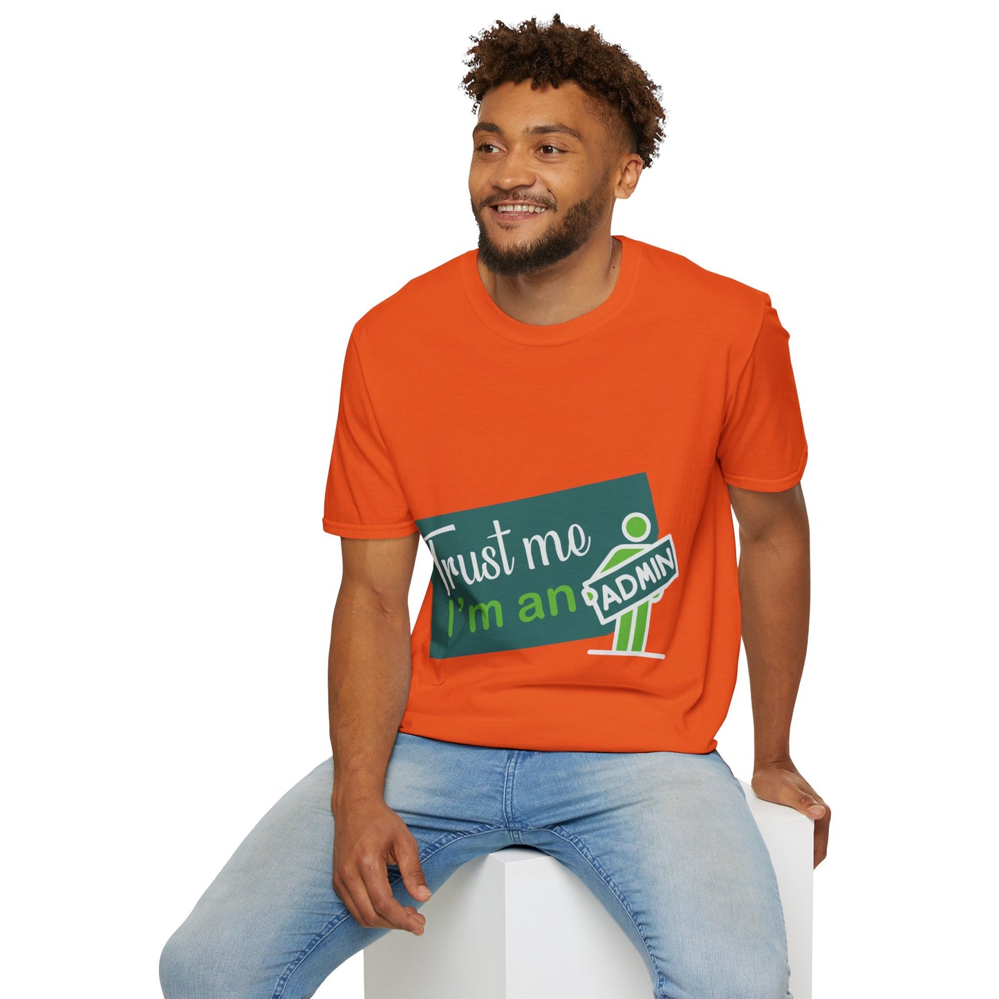 Trust Me I'm an Admin Unisex T-Shirt, Ideal for Techies, Gifts for IT Professionals, Casual Wear, Funny Office Shirt, Geek Humor Tee