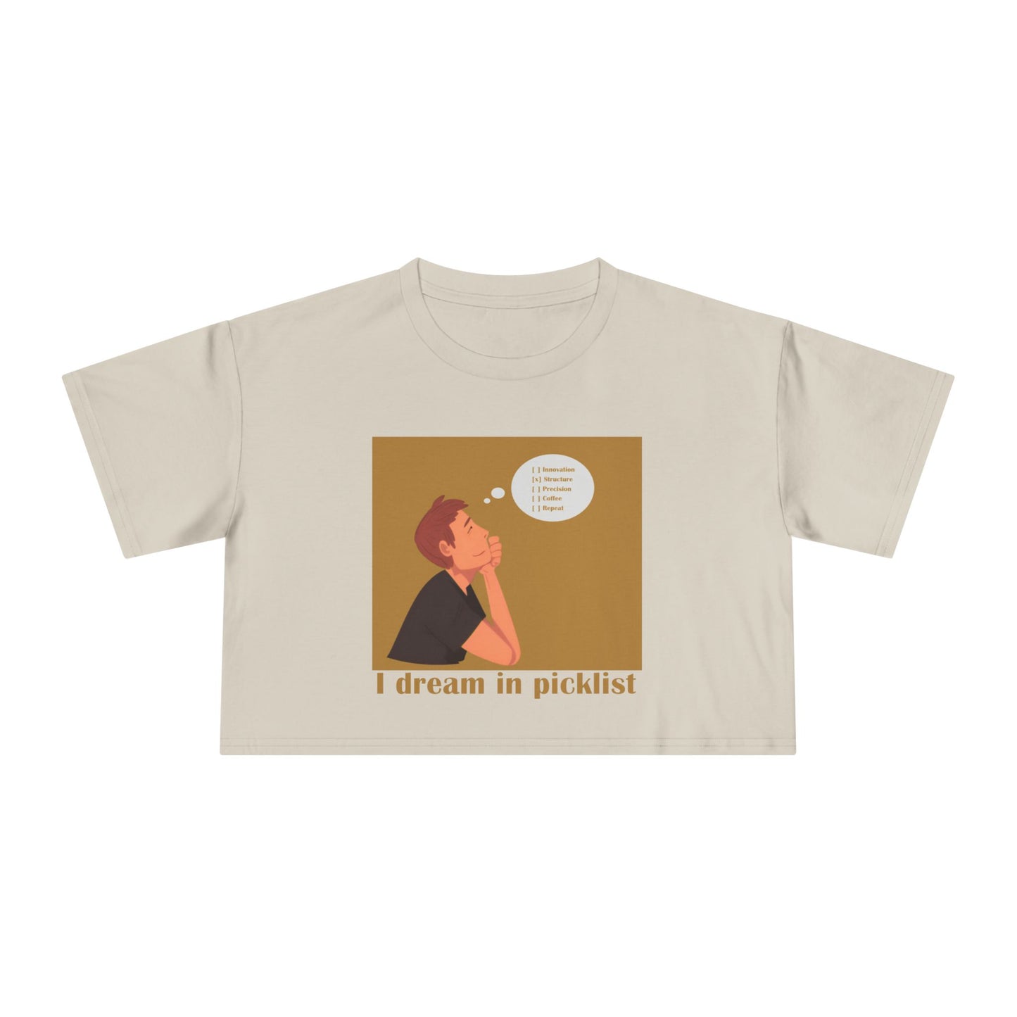 Dreamy Crop Tee for Creative Souls, Women's Fashion, Casual Summer Top, Gift for Her, Trendy Graphic Tee