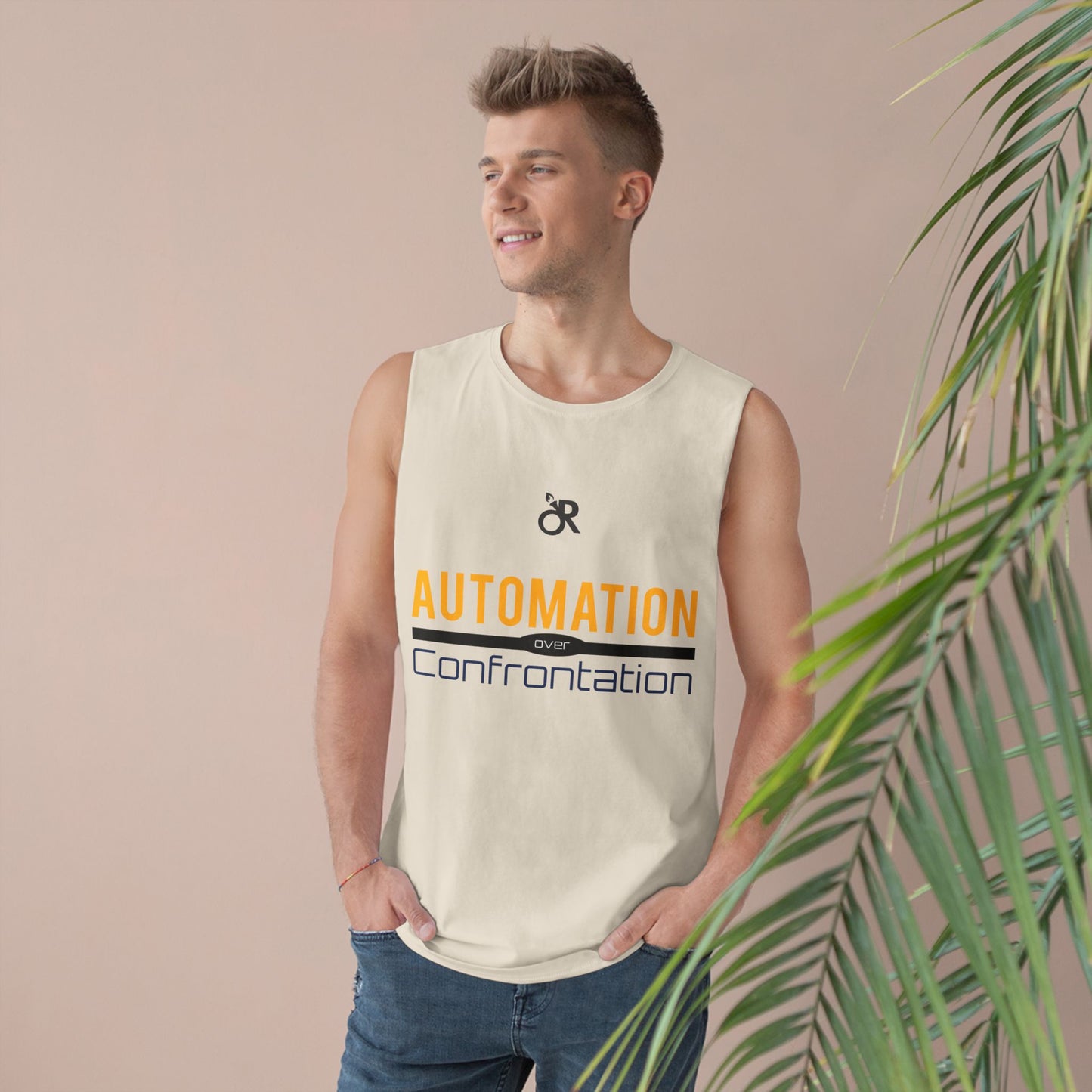 Unisex Automation Tank Top, Casual Athletic Wear, Summer Essential, Fitness Apparel, Gift for Tech Lovers, Workout Shirt