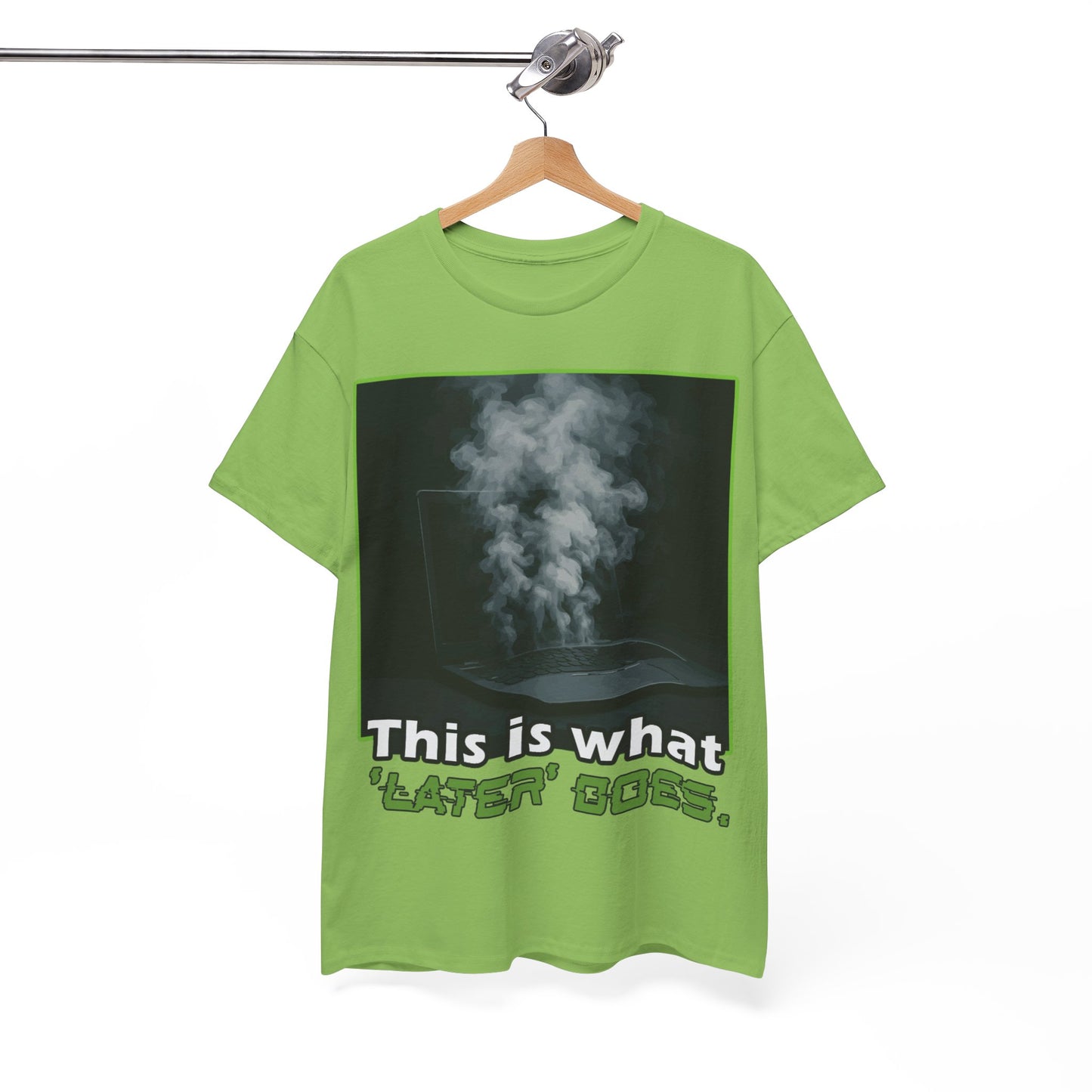 Unisex Heavy Cotton Tee - This is what 'LATER' DOSE.  Funny Shirt, Gift for Friends, Casual Wear, Statement Tee, Birthday Gift