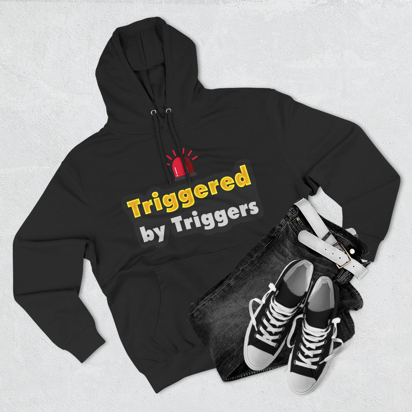 Funny Triggered Fleece Hoodie, Comfy Sweatshirt, Gift for Gamers, Casual Wear, Cozy Pullover for Friends, Humor Apparel