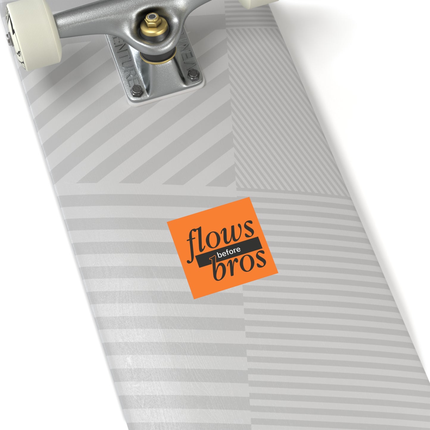Flows before Bros Classic User Quote Square Stickers | Funny Decals for Laptops, Journals, Gift Wrap, Home Decor, Outdoor Use